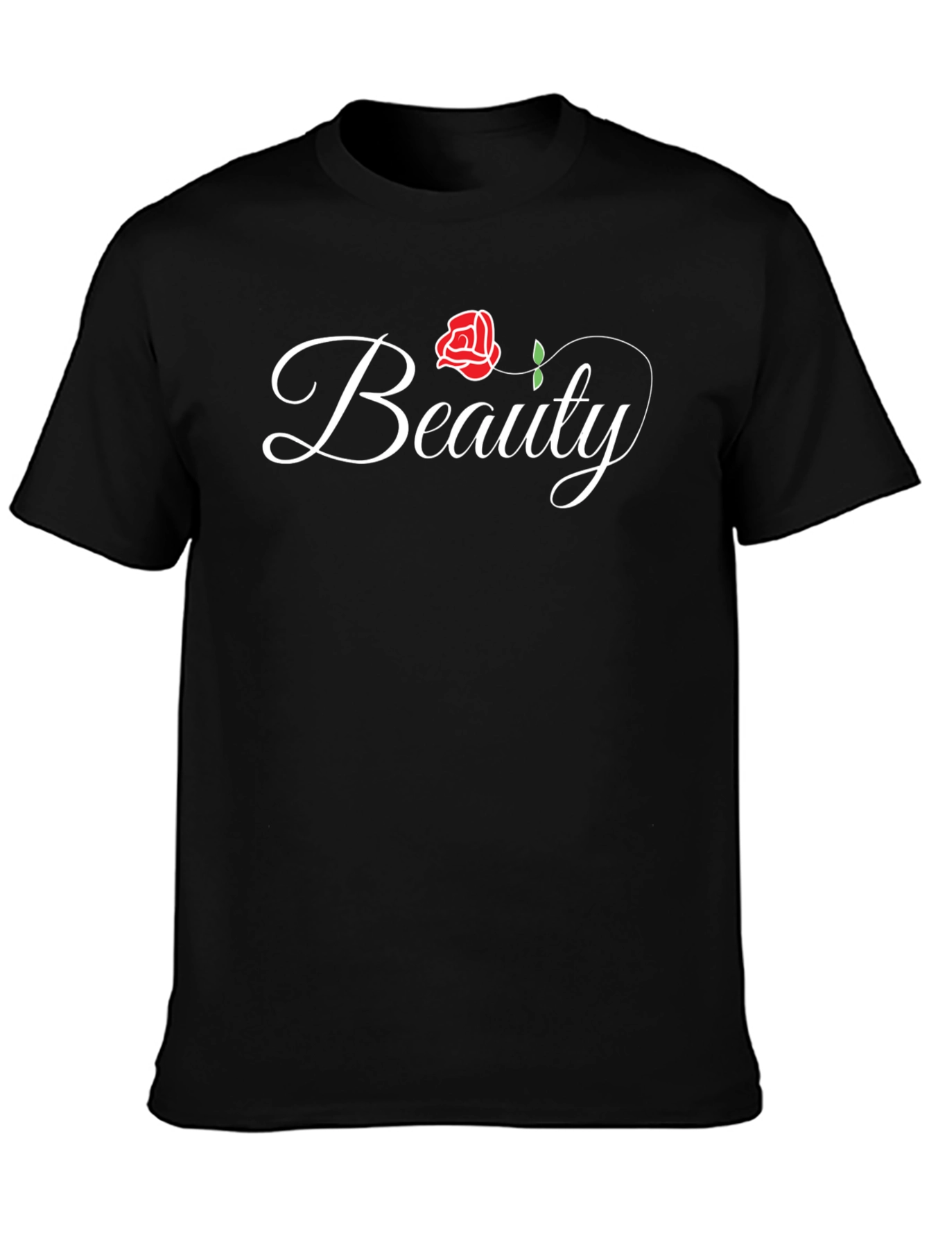Beauty Rose Graphic Tee - Elegant Floral Shirt