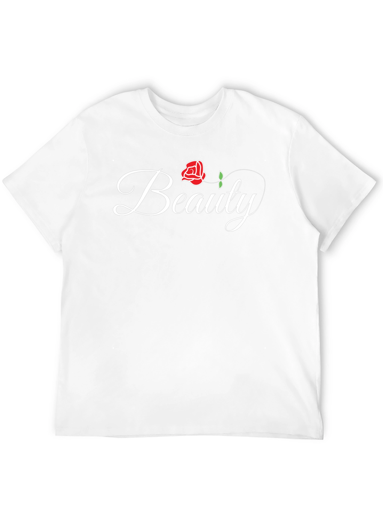 Beauty Rose Graphic Tee - Elegant Floral Shirt