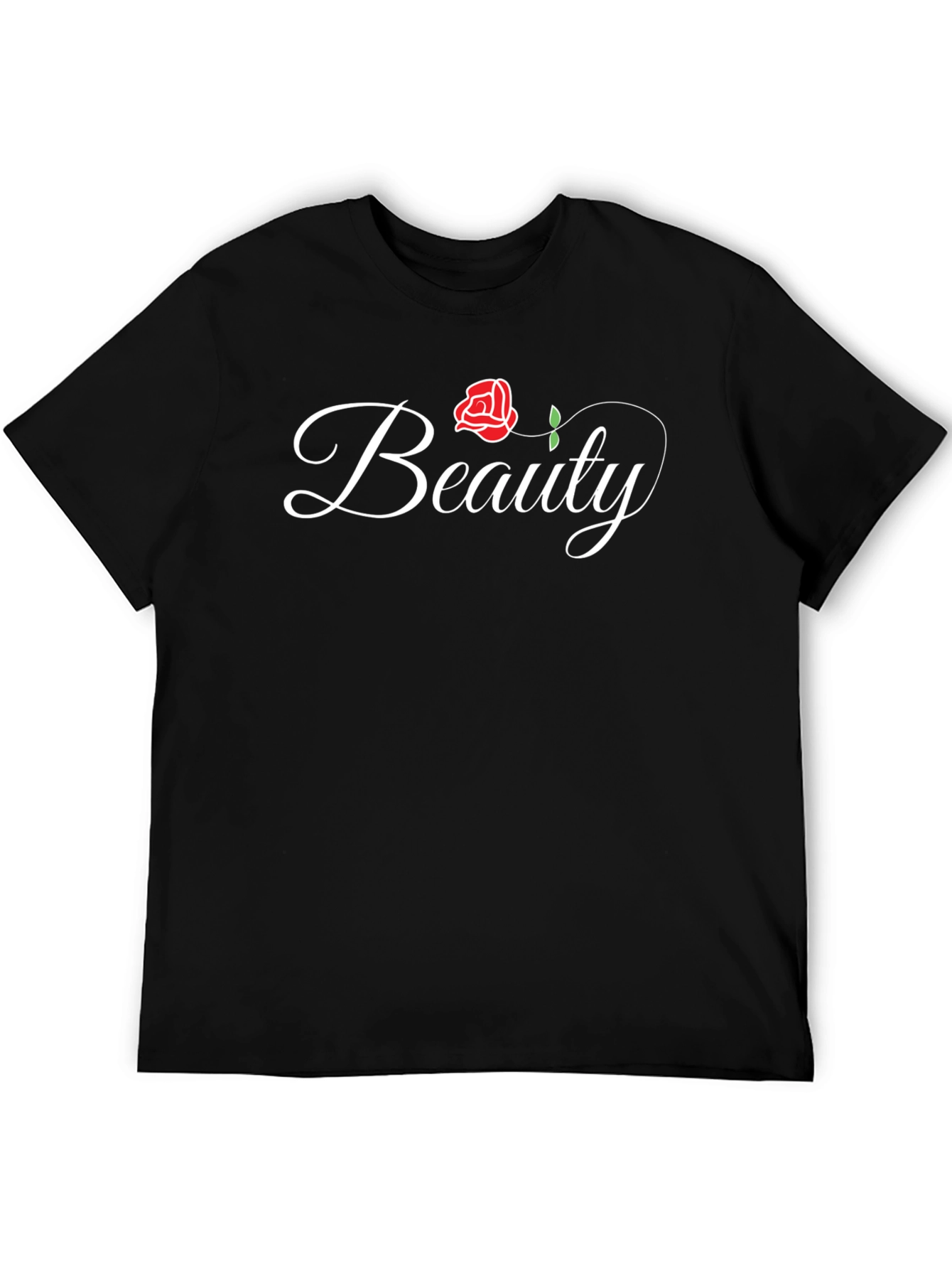 Beauty Rose Graphic Tee - Elegant Floral Shirt