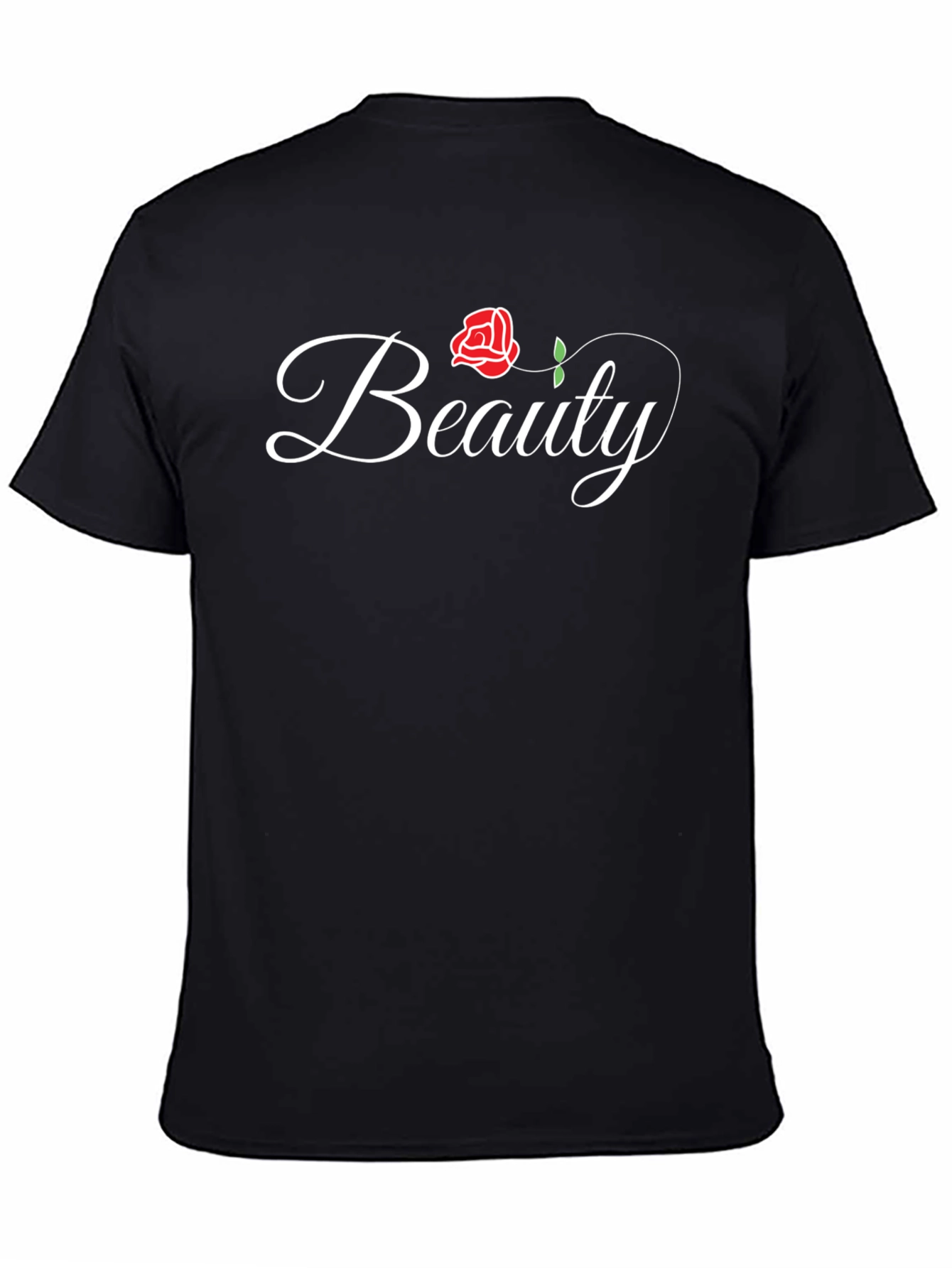 Beauty Rose Graphic Tee - Elegant Floral Shirt