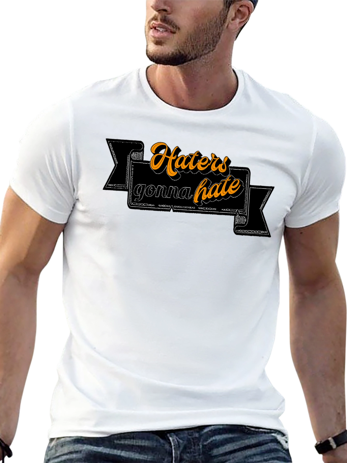 Haters Gonna Hate Graphic Tee - Trendy Slogan T-Shirt