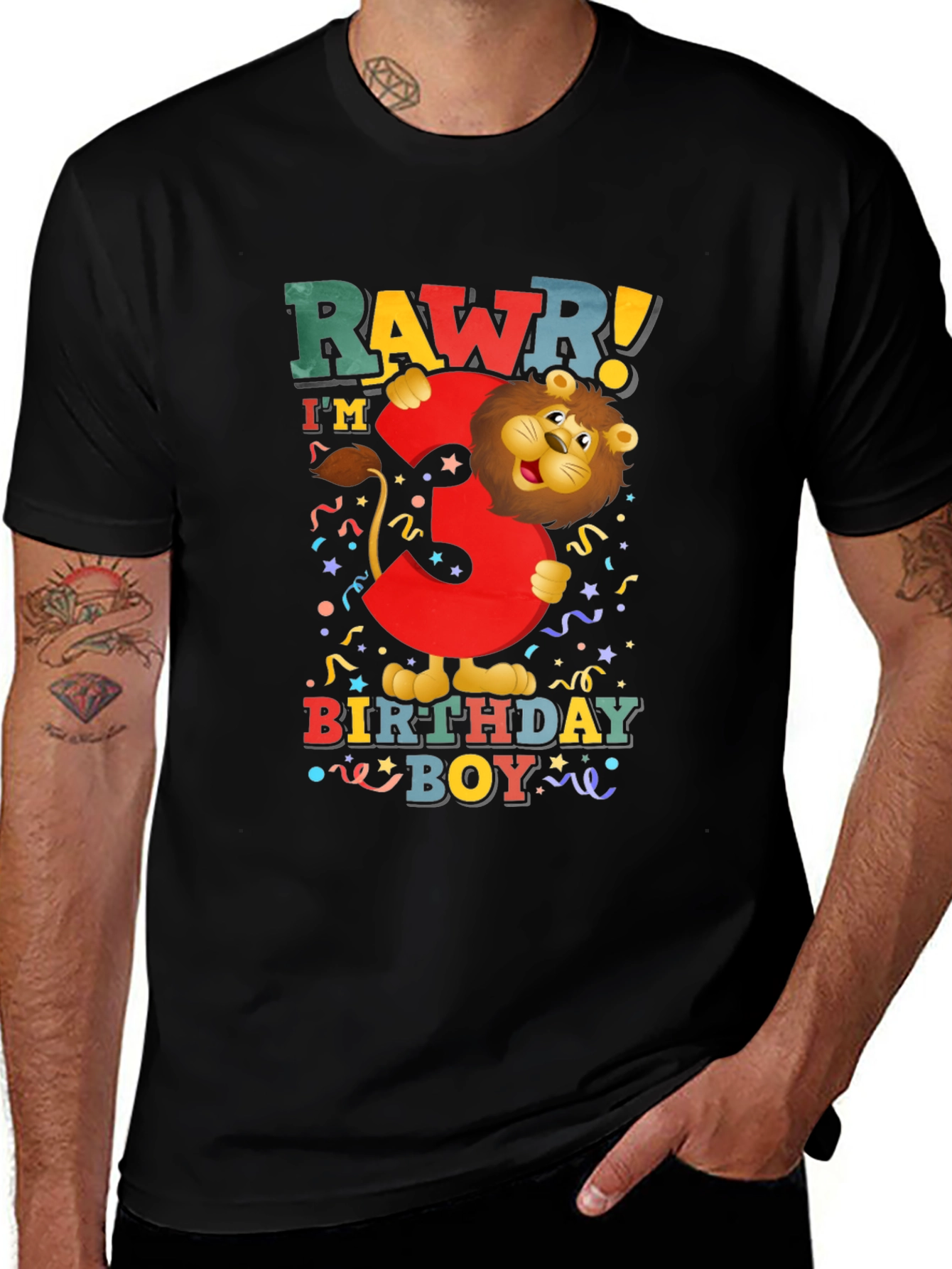 Rawr! Im 3 Birthday Boy T-Shirt