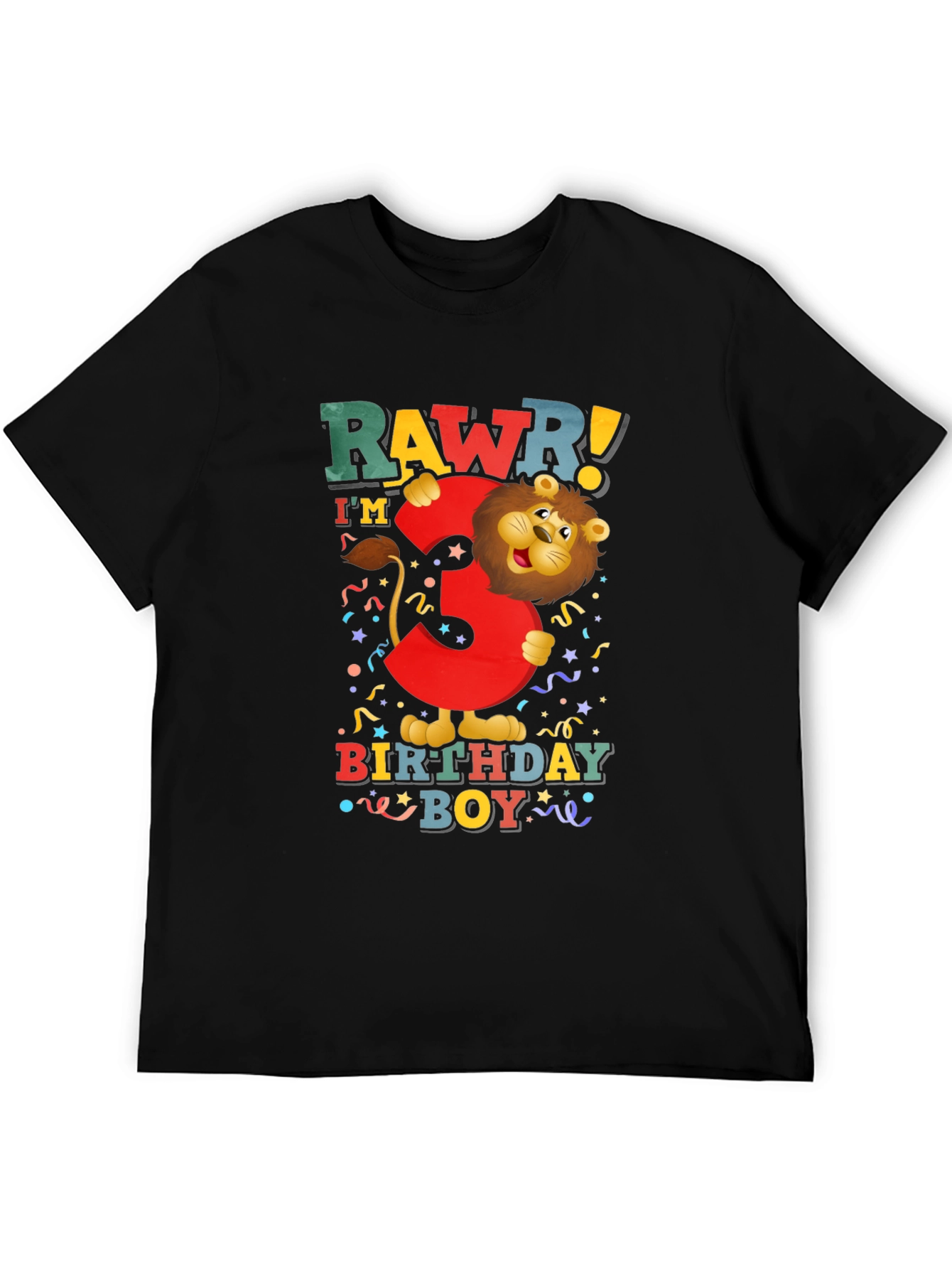 Rawr! Im 3 Birthday Boy T-Shirt