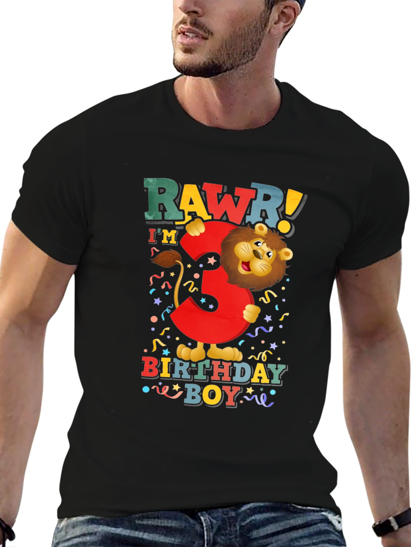 Rawr! Im 3 Birthday Boy T-Shirt