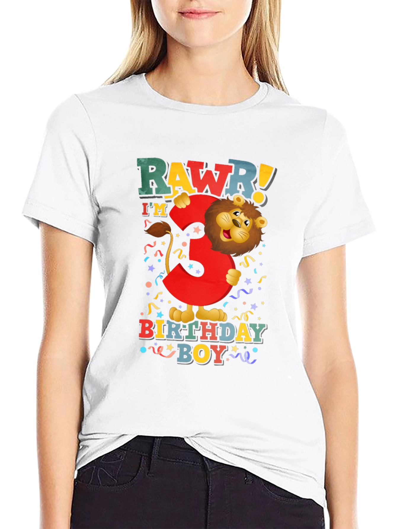 Rawr! Im 3 Birthday Boy T-Shirt