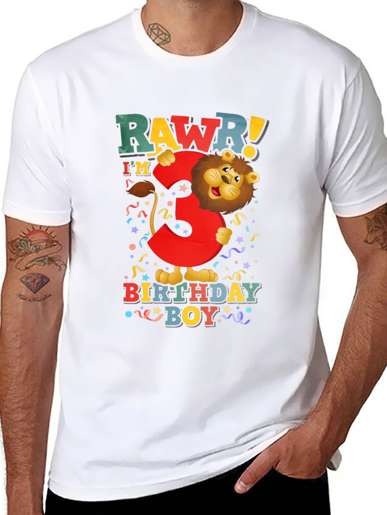 Rawr! Im 3 Birthday Boy T-Shirt