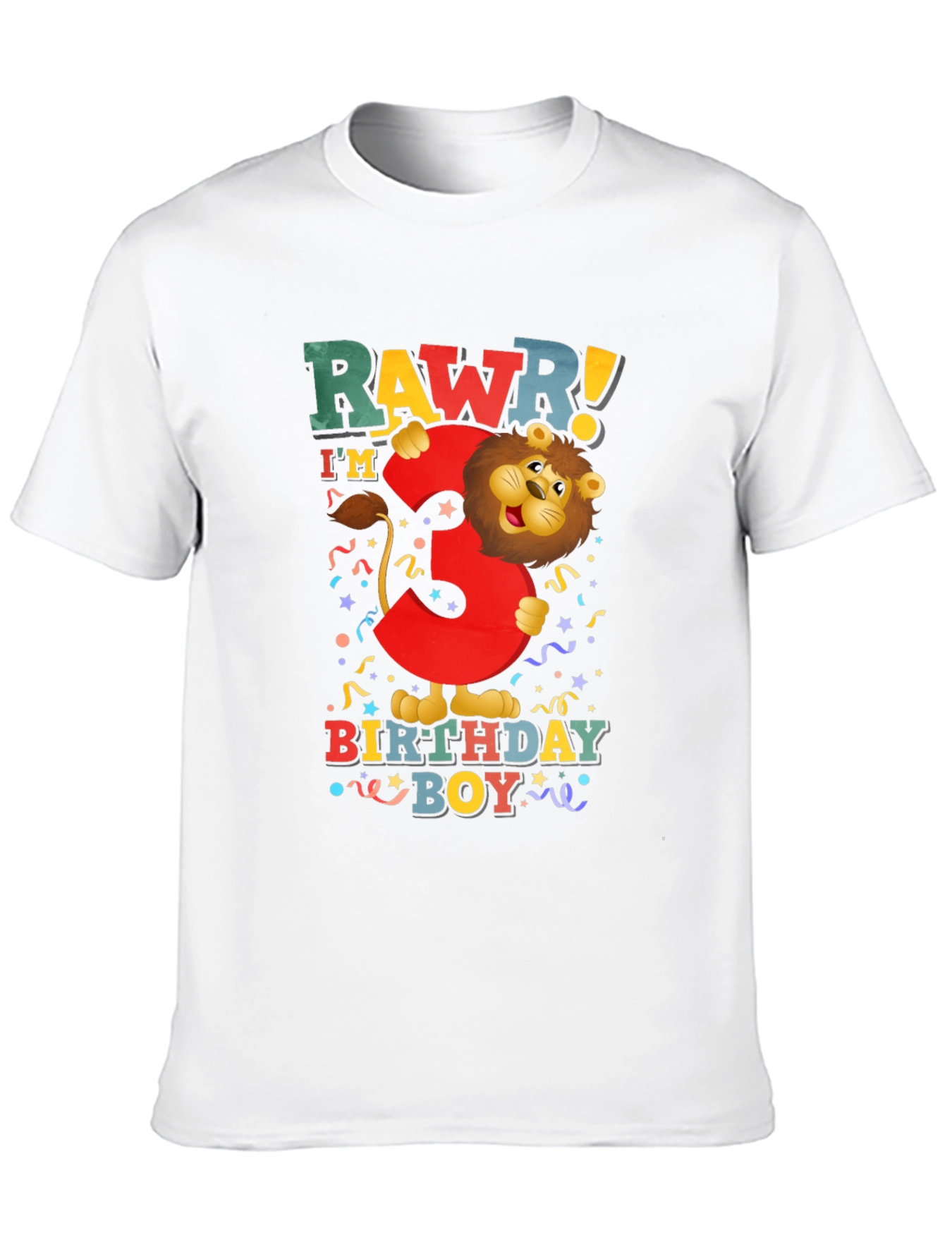 Rawr! Im 3 Birthday Boy T-Shirt