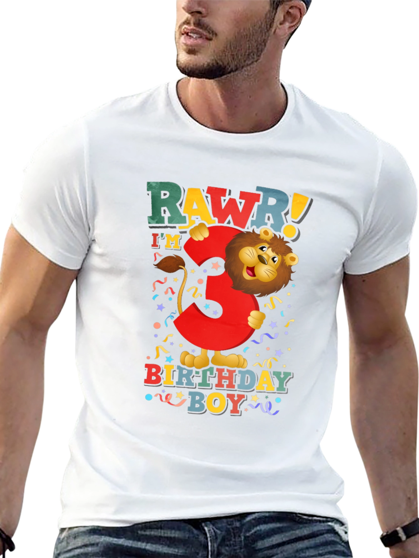 Rawr! Im 3 Birthday Boy T-Shirt