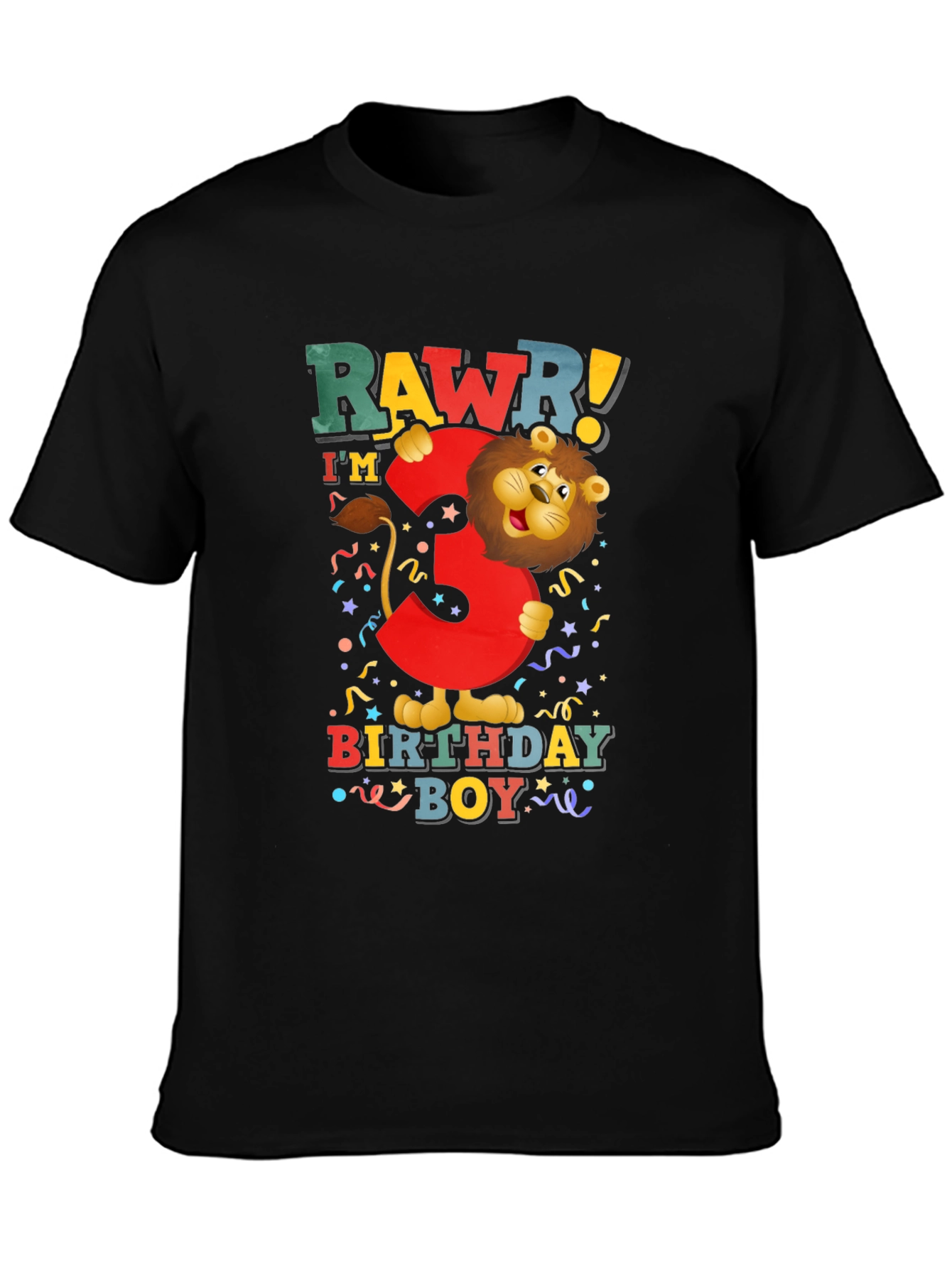Rawr! Im 3 Birthday Boy T-Shirt