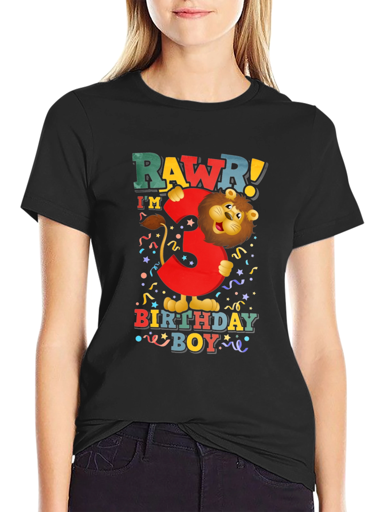 Rawr! Im 3 Birthday Boy T-Shirt