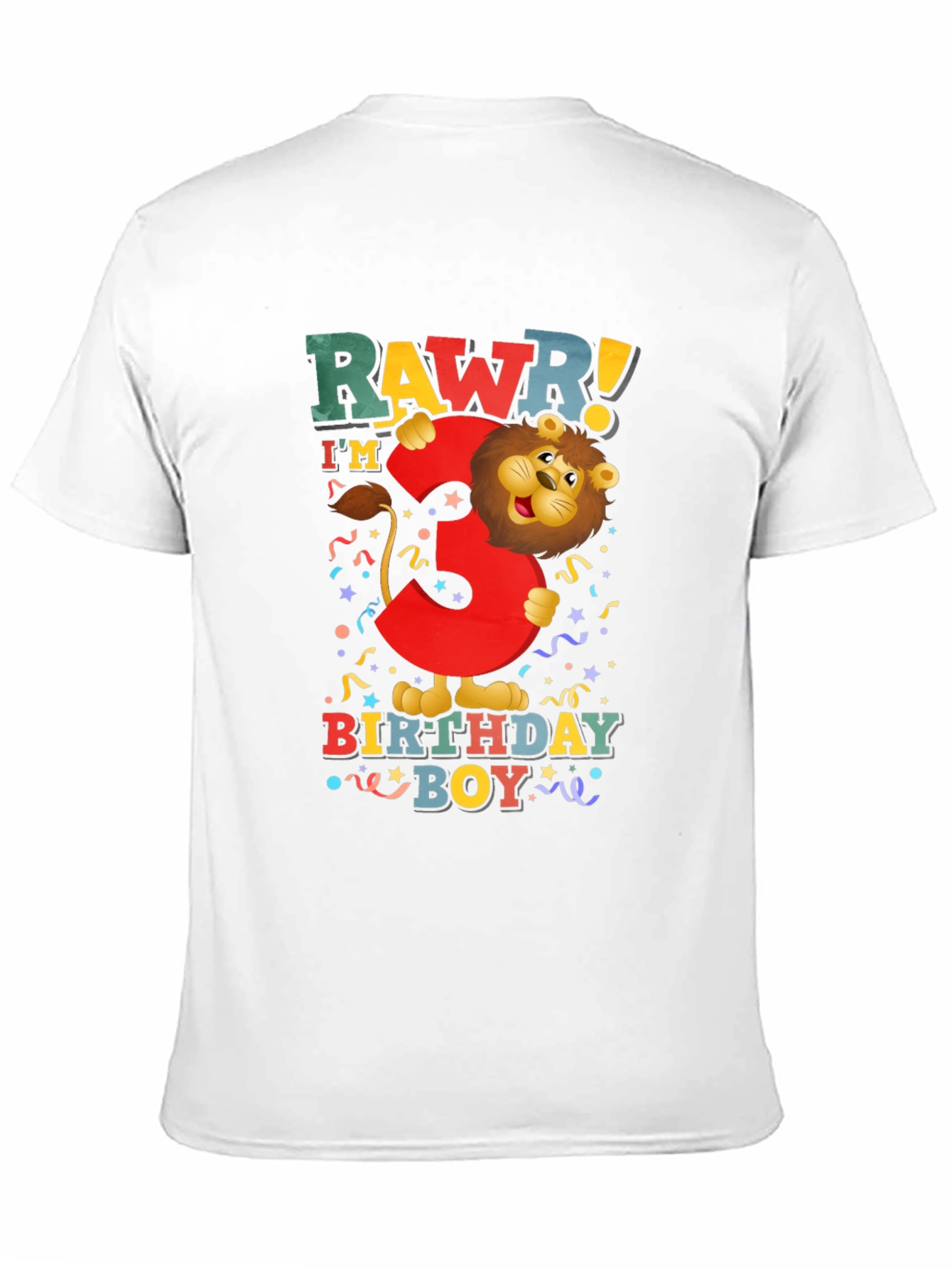 Rawr! Im 3 Birthday Boy T-Shirt