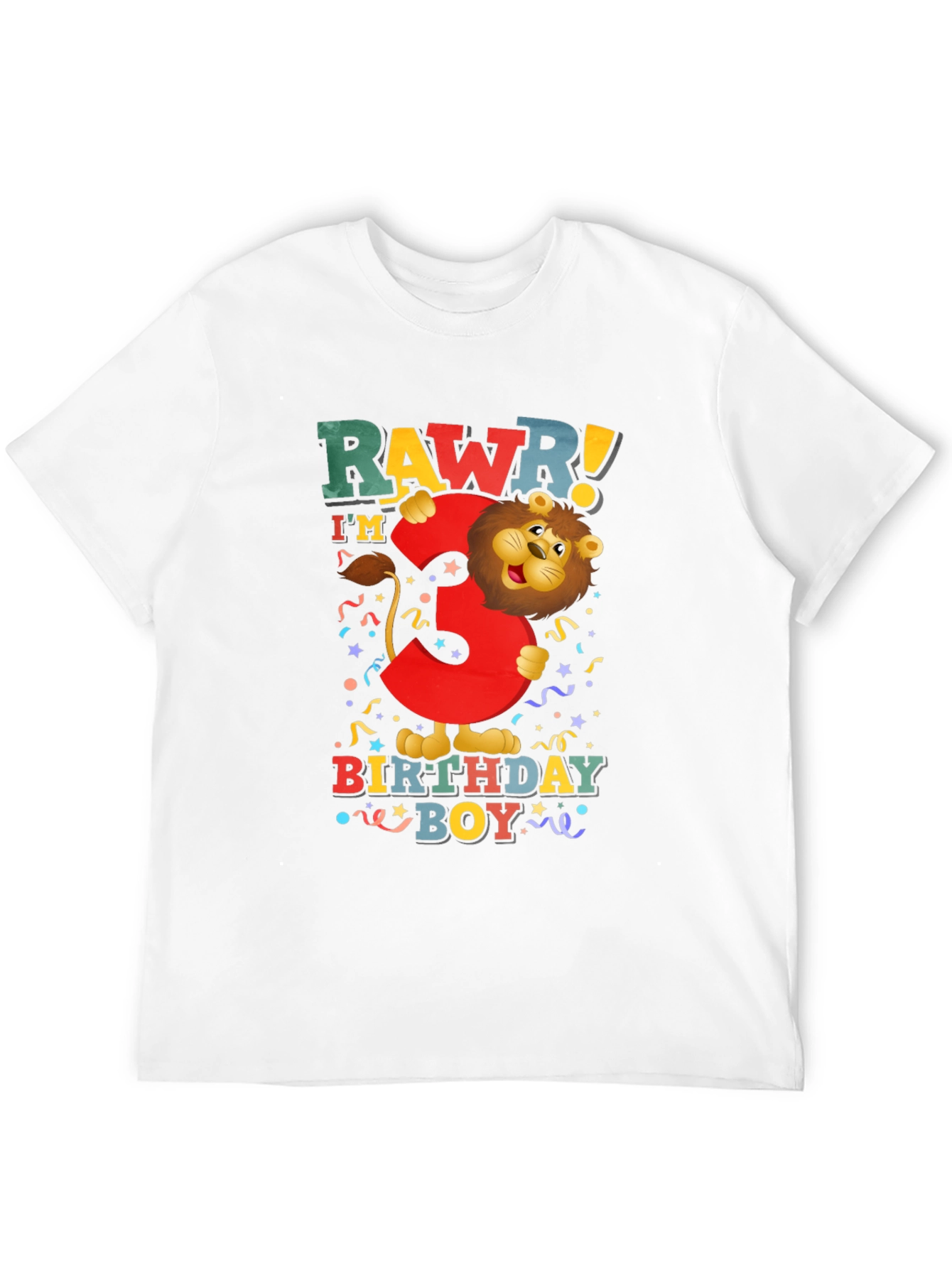 Rawr! Im 3 Birthday Boy T-Shirt