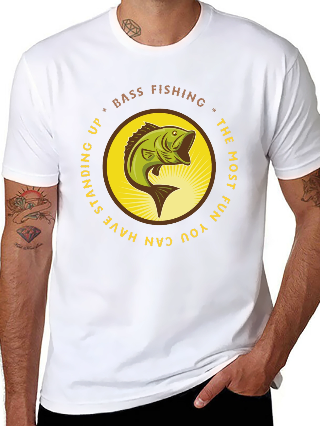 Bass Fishing T-Shirt - Fun Fishing Apparel