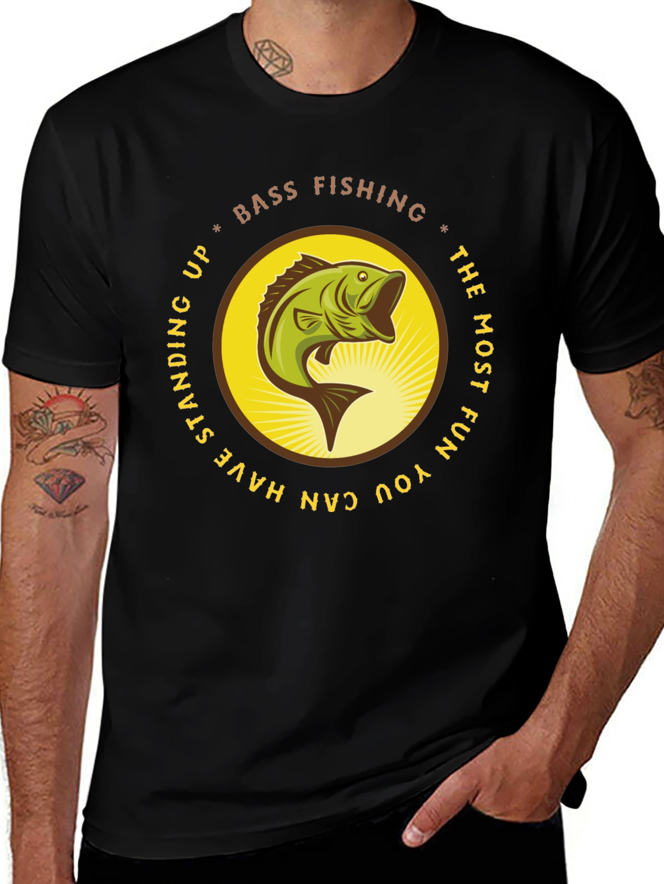 Bass Fishing T-Shirt - Fun Fishing Apparel