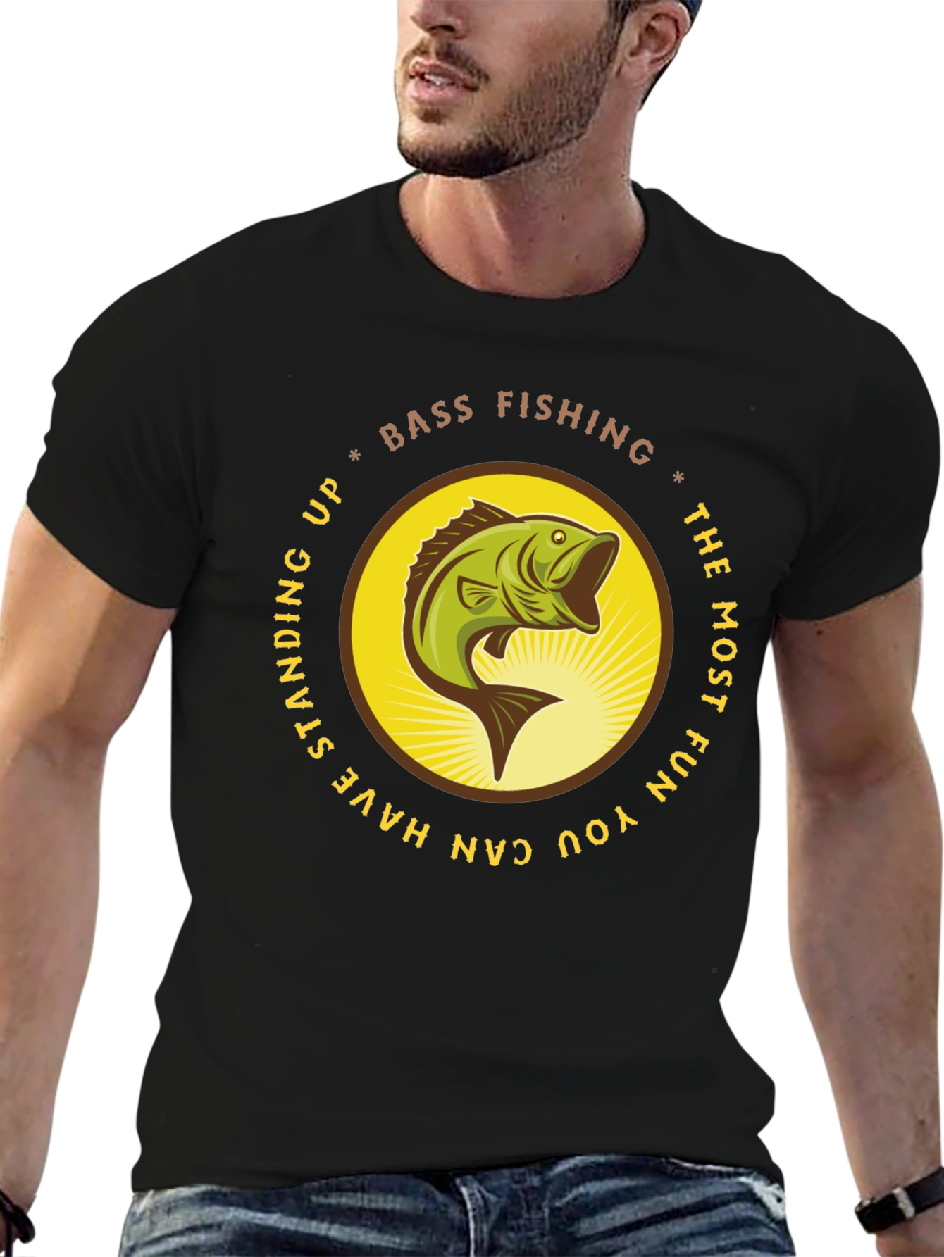 Bass Fishing T-Shirt - Fun Fishing Apparel
