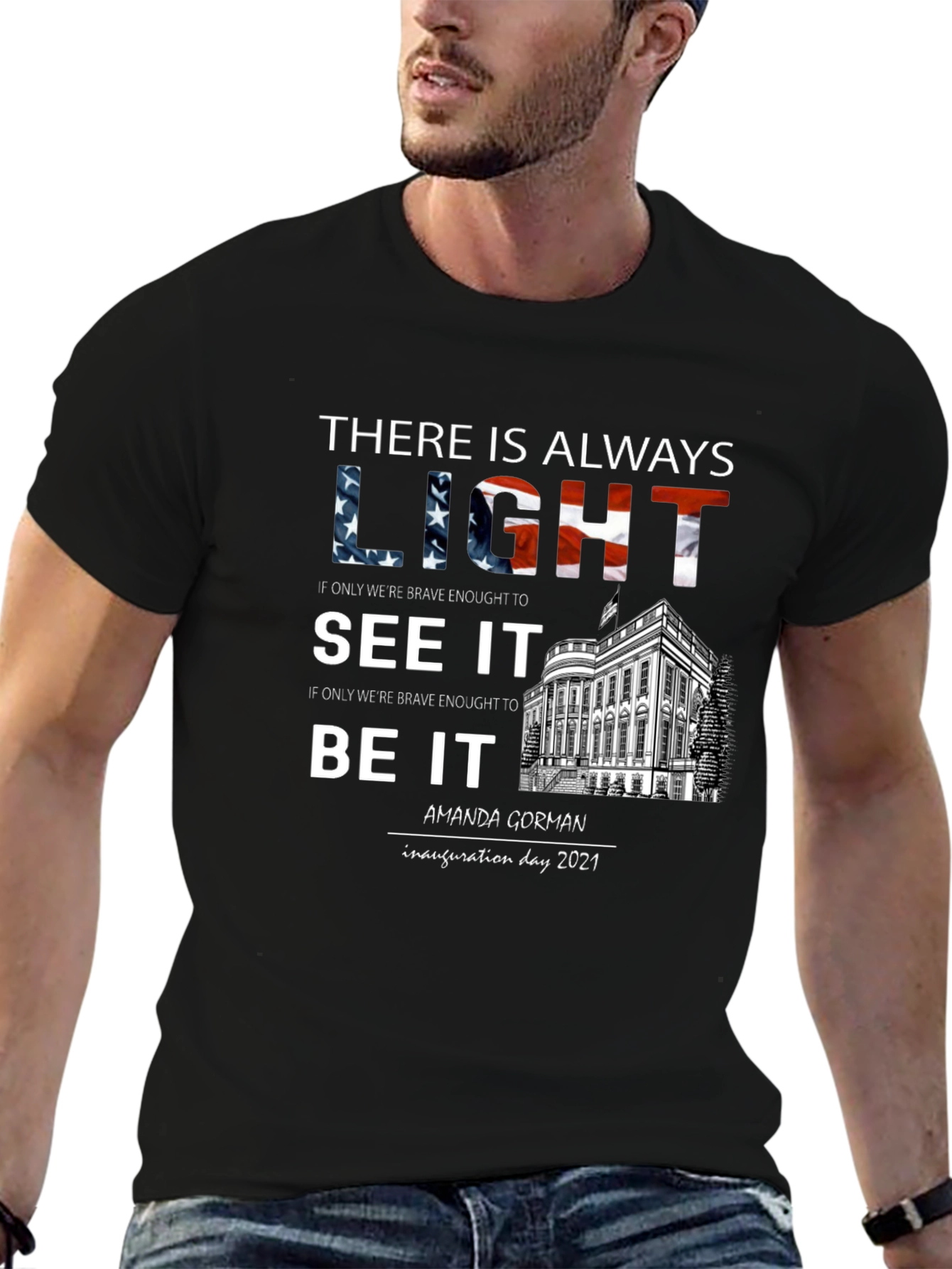 Inauguration Day T-Shirt: Always Light Amanda Gorman