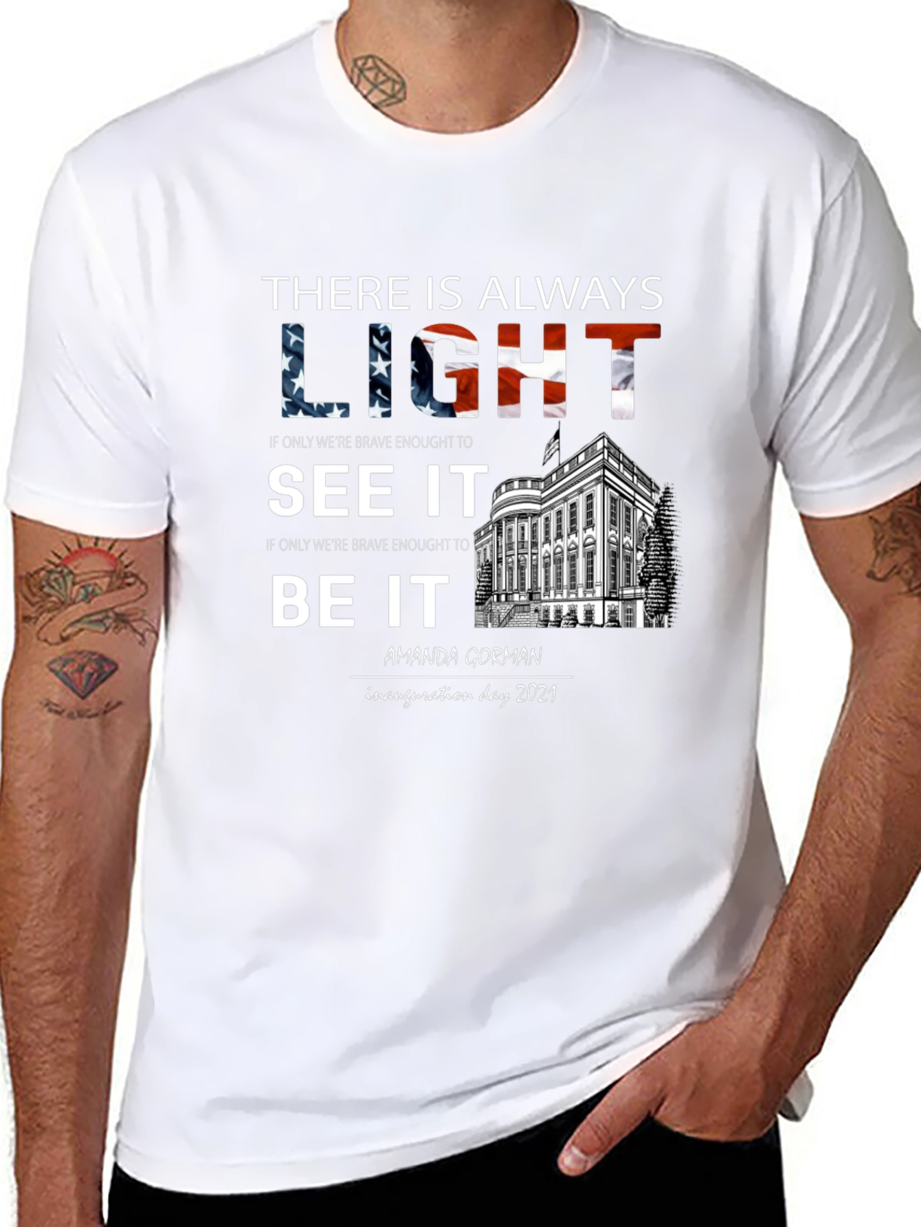 Inauguration Day T-Shirt: Always Light Amanda Gorman