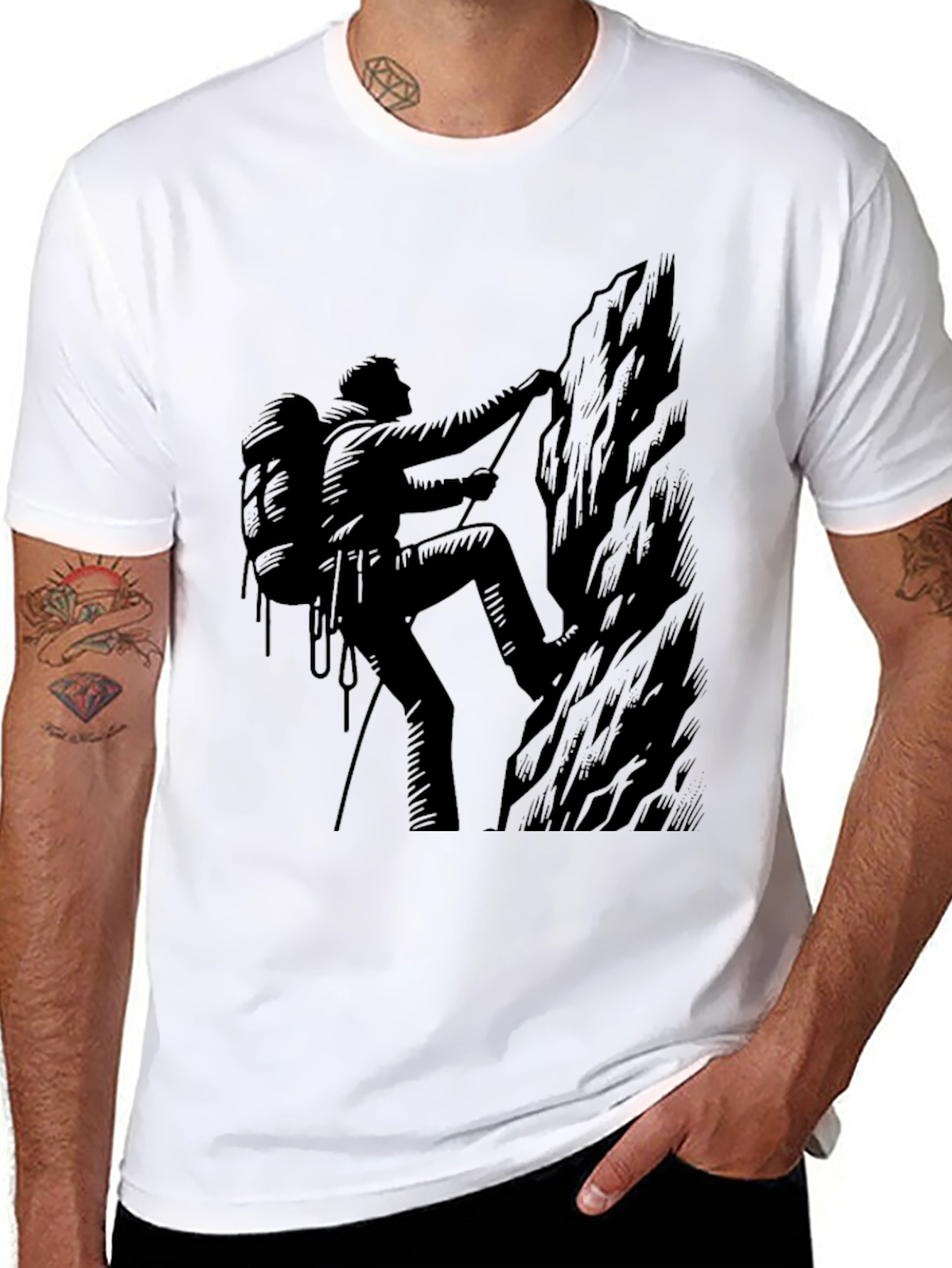 Climber Graphic T-Shirt - Black