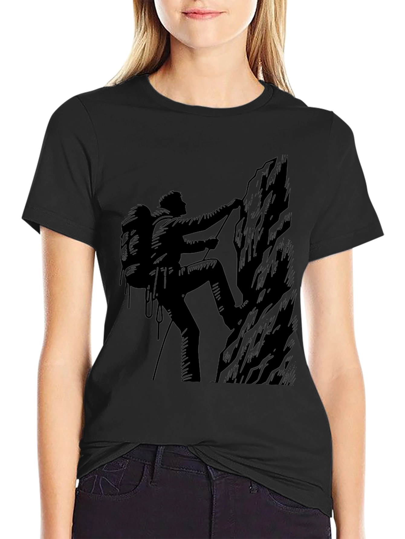 Climber Graphic T-Shirt - Black