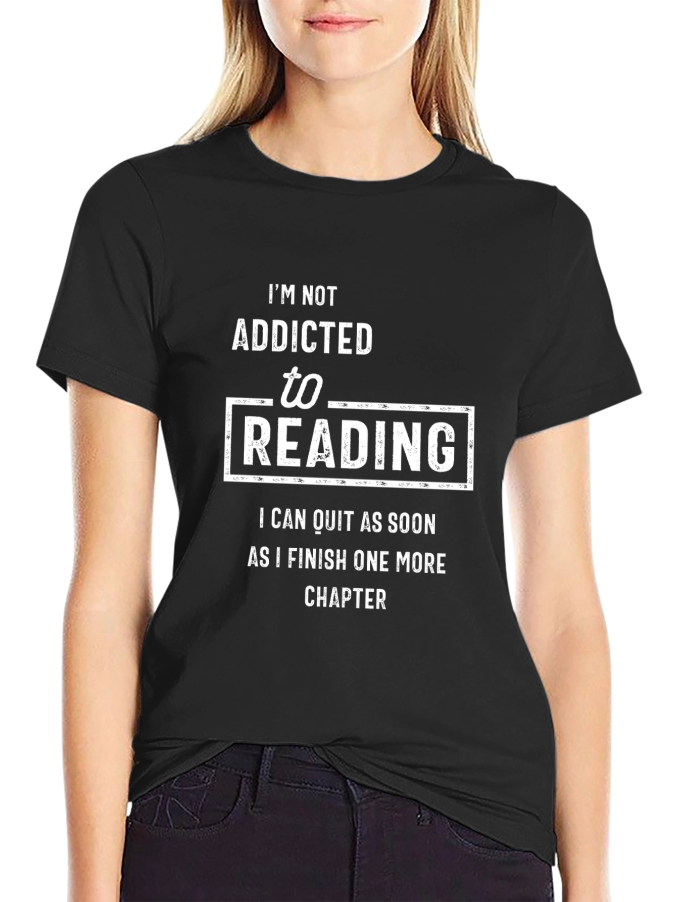Funny Reading Addict T-Shirt - One More Chapter