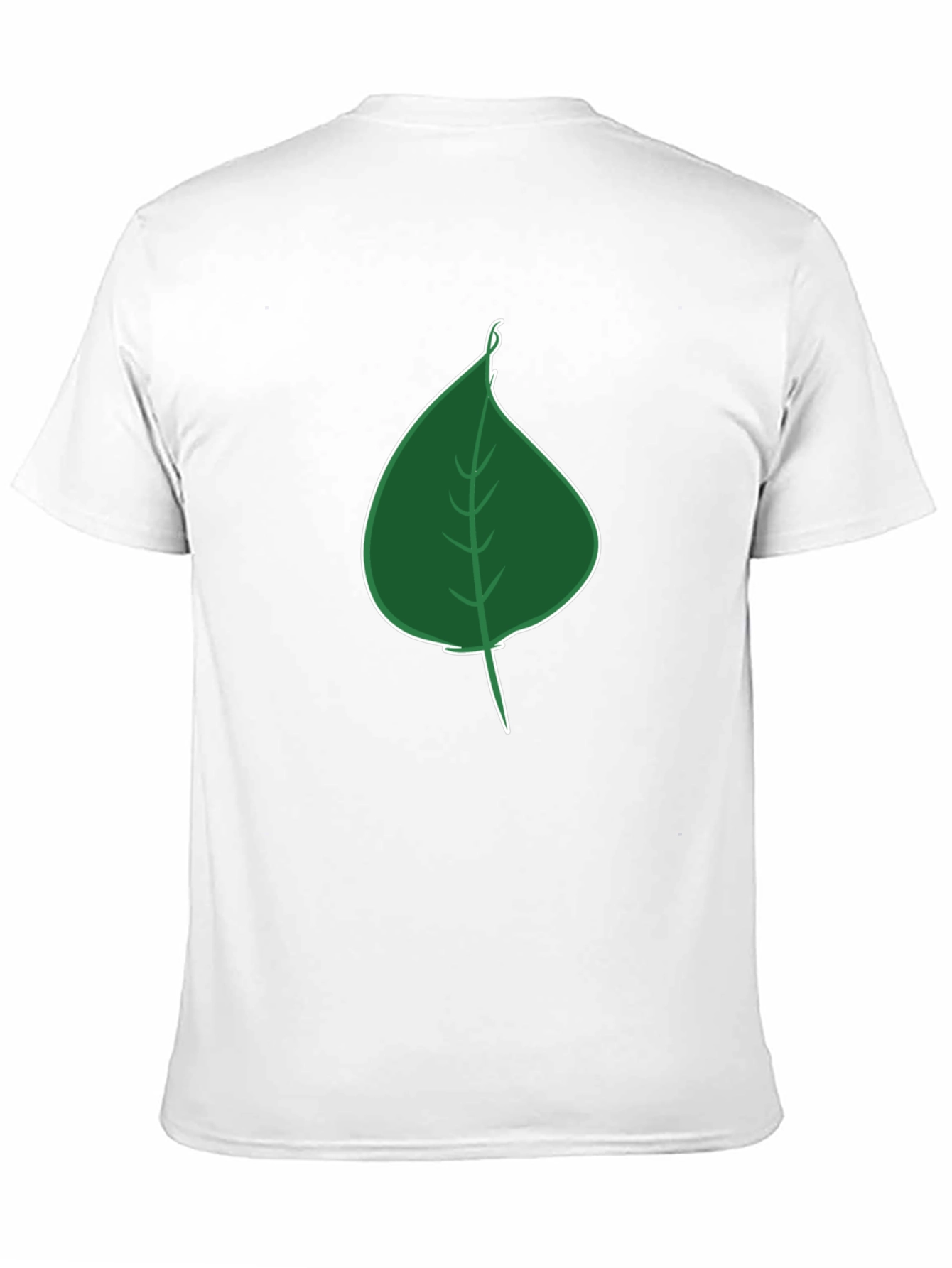 Leaf Graphic Tee - Black Casual T-Shirt