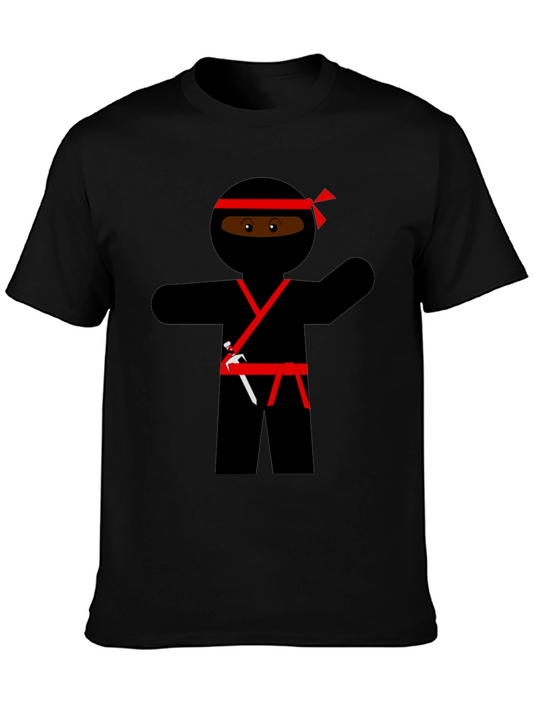 Ninja Cartoon Graphic Novelty T-Shirt