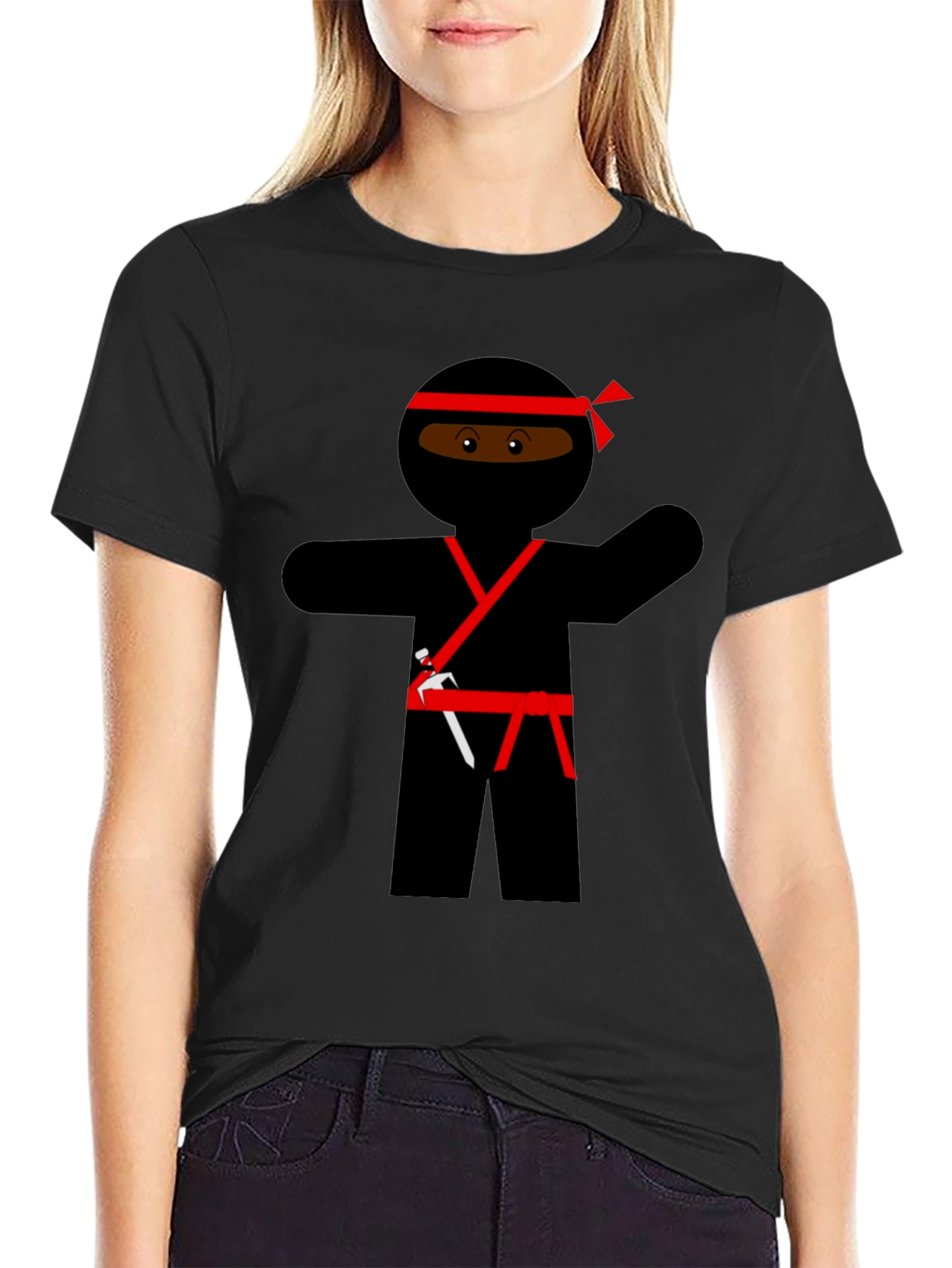 Ninja Cartoon Graphic Novelty T-Shirt