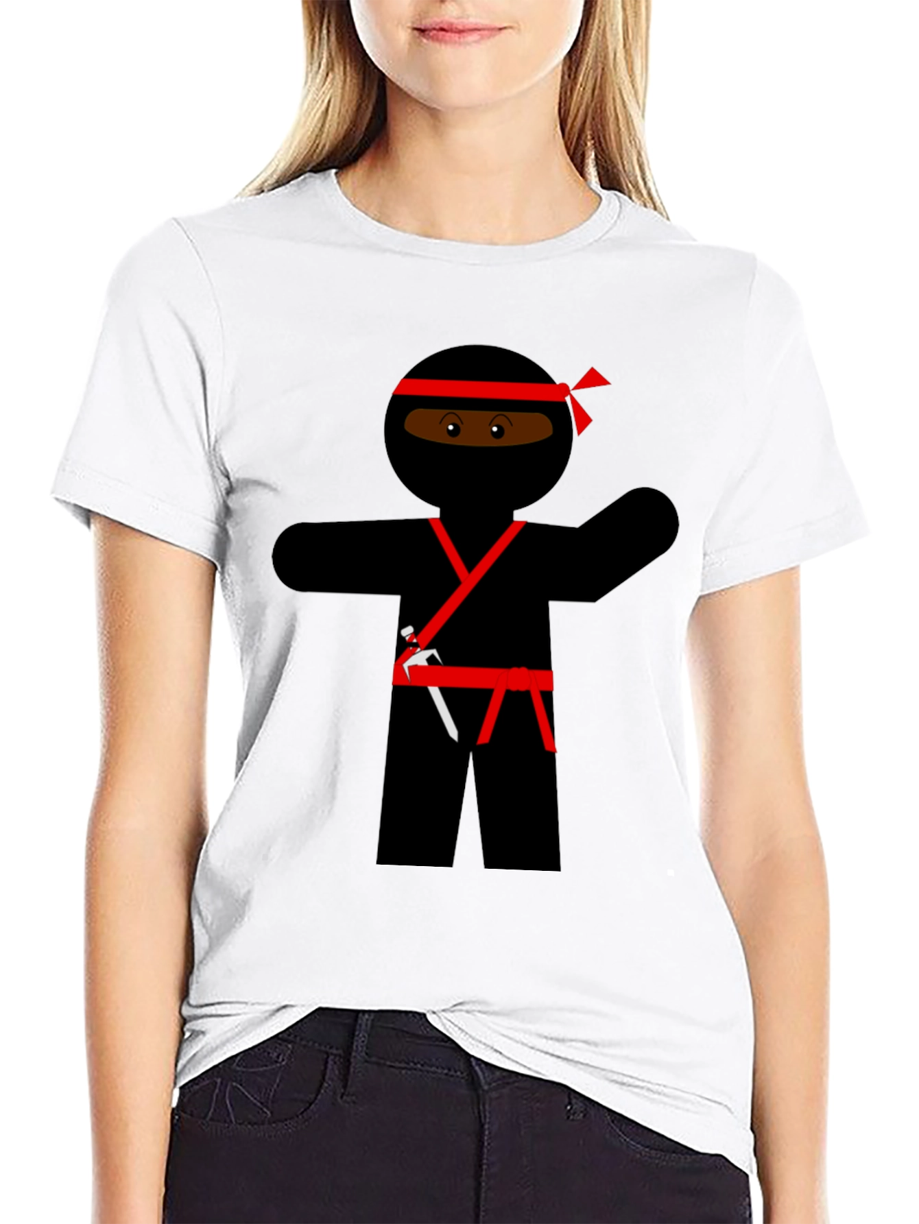 Ninja Cartoon Graphic Novelty T-Shirt