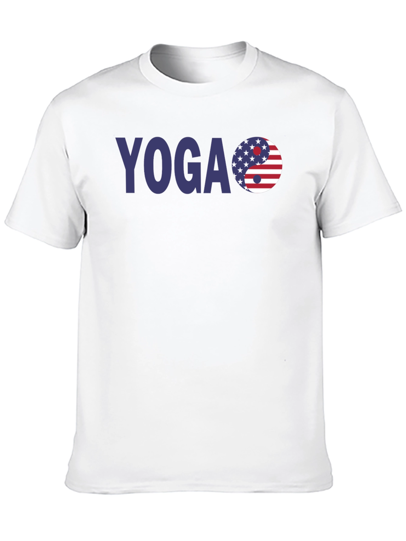 Yoga USA Flag Yin Yang T-Shirt - Patriotic Style
