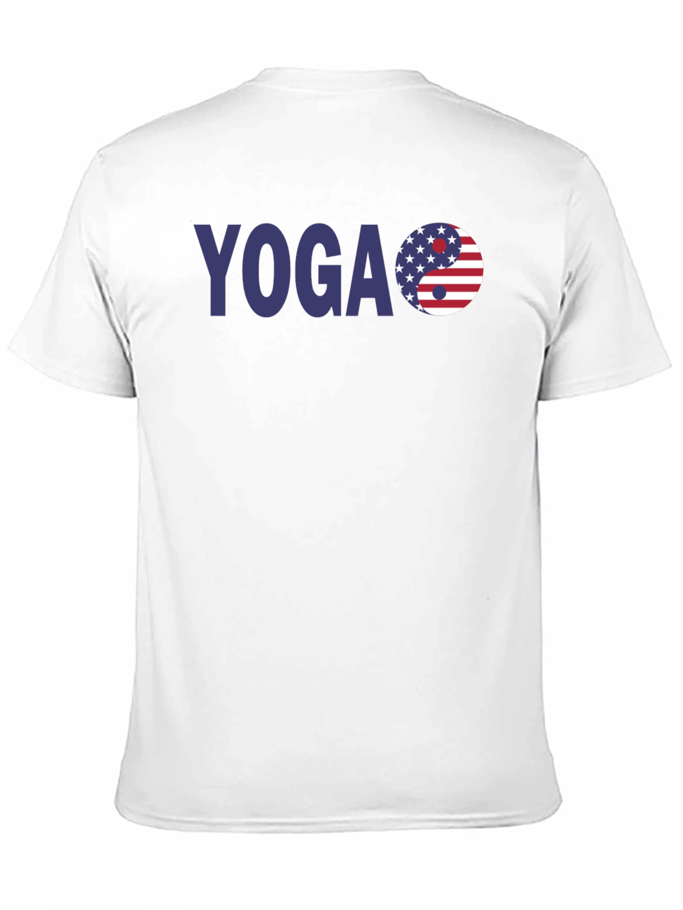 Yoga USA Flag Yin Yang T-Shirt - Patriotic Style