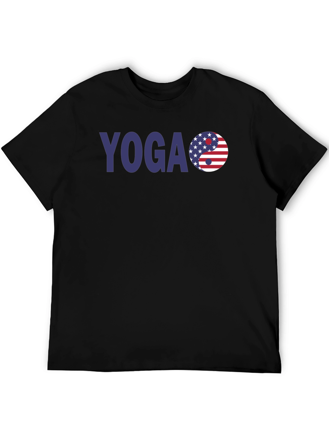 Yoga USA Flag Yin Yang T-Shirt - Patriotic Style