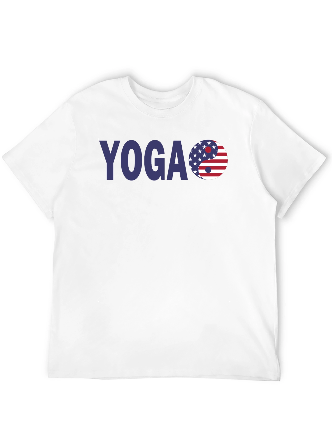 Yoga USA Flag Yin Yang T-Shirt - Patriotic Style