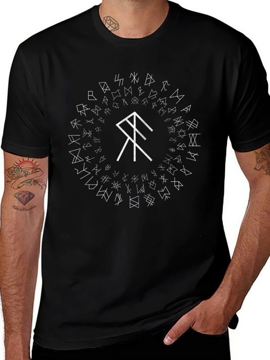 Rune Circle T-Shirt - Viking Inspired Graphic Tee