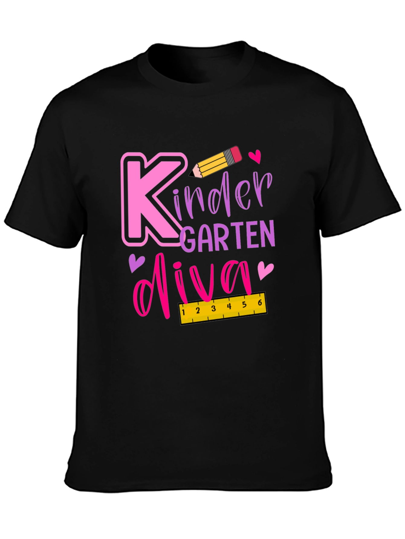 Kindergarten Diva Black T-Shirt