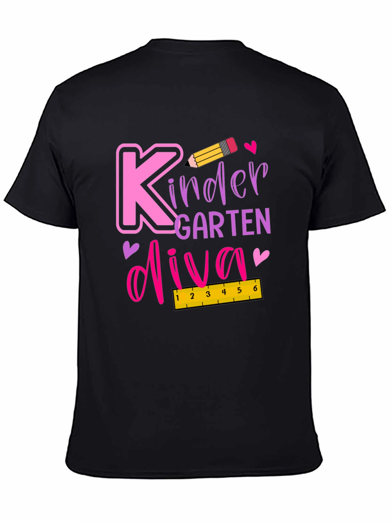 Kindergarten Diva Black T-Shirt
