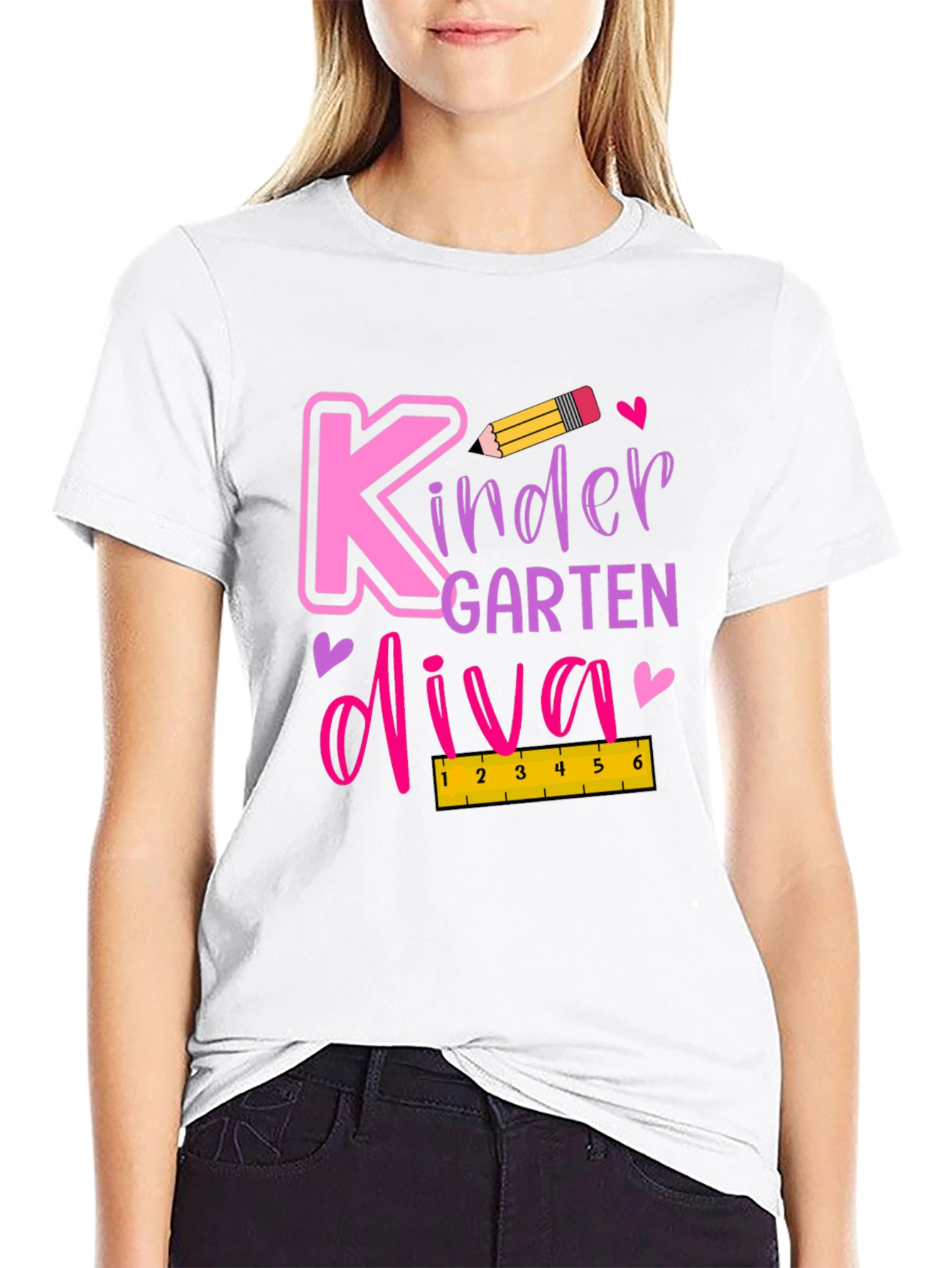 Kindergarten Diva Black T-Shirt