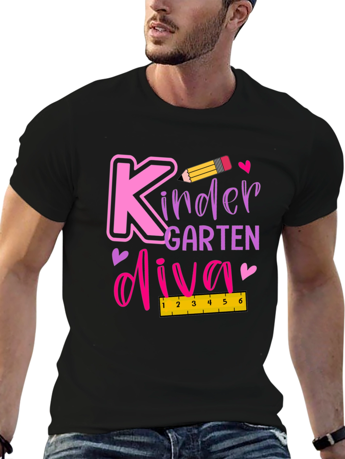 Kindergarten Diva Black T-Shirt