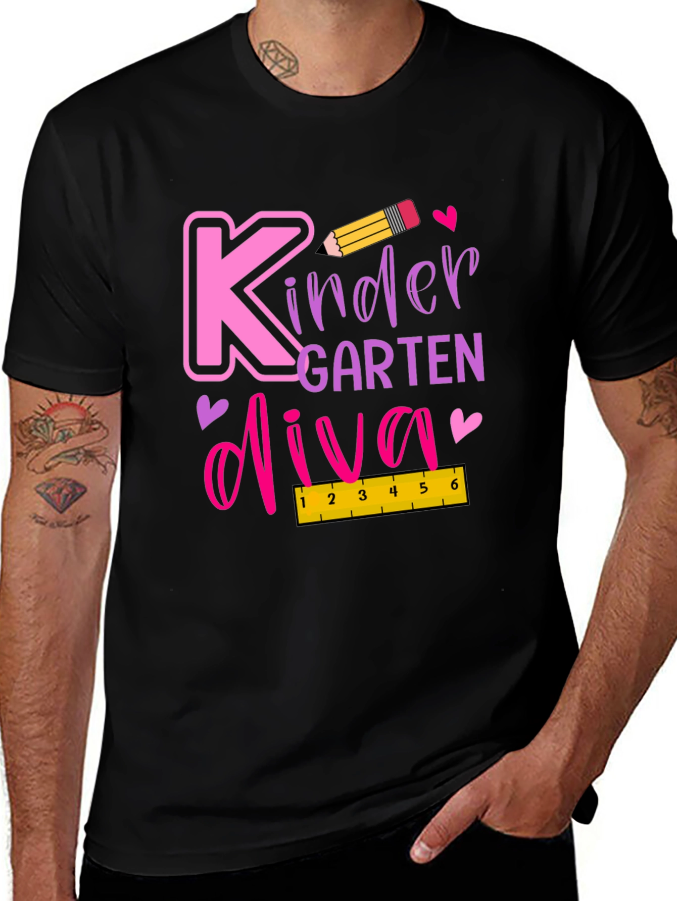 Kindergarten Diva Black T-Shirt