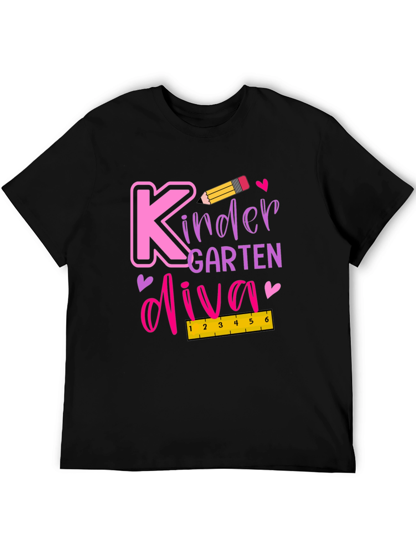 Kindergarten Diva Black T-Shirt