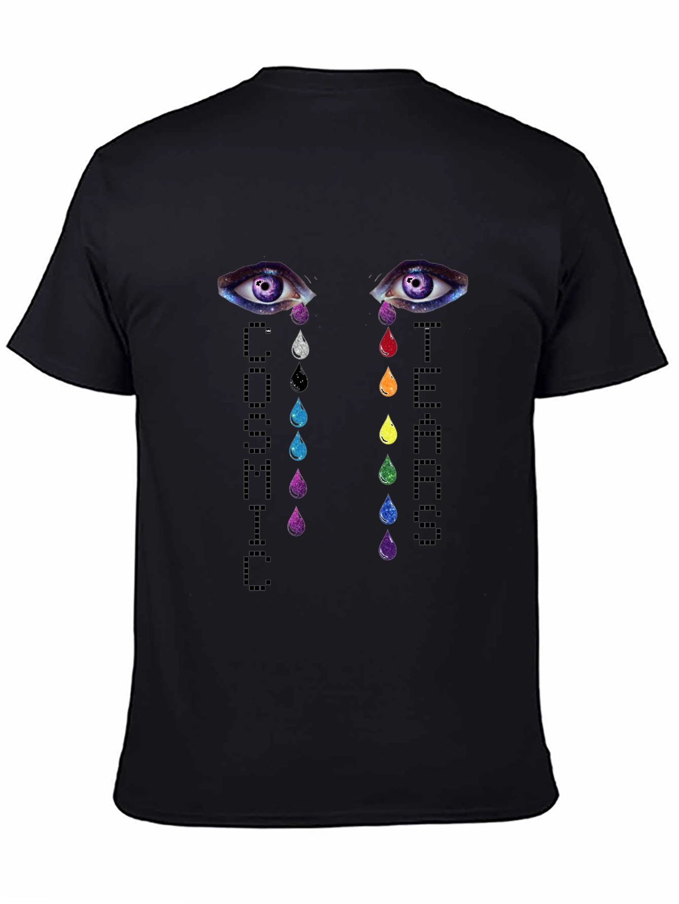 Cosmic Tears Graphic T-Shirt - Unisex Black Tee