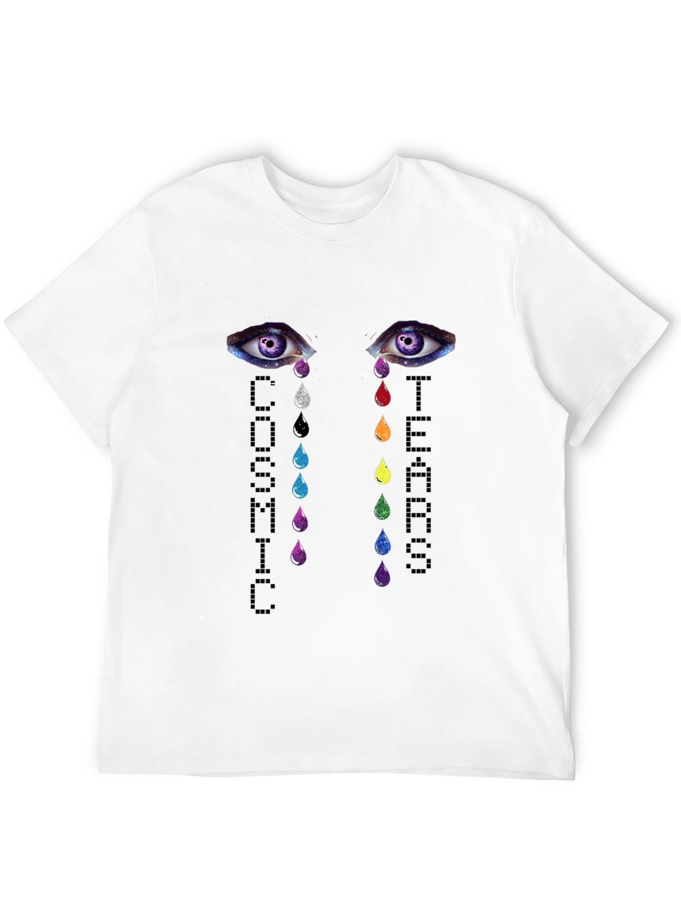 Cosmic Tears Graphic T-Shirt - Unisex Black Tee