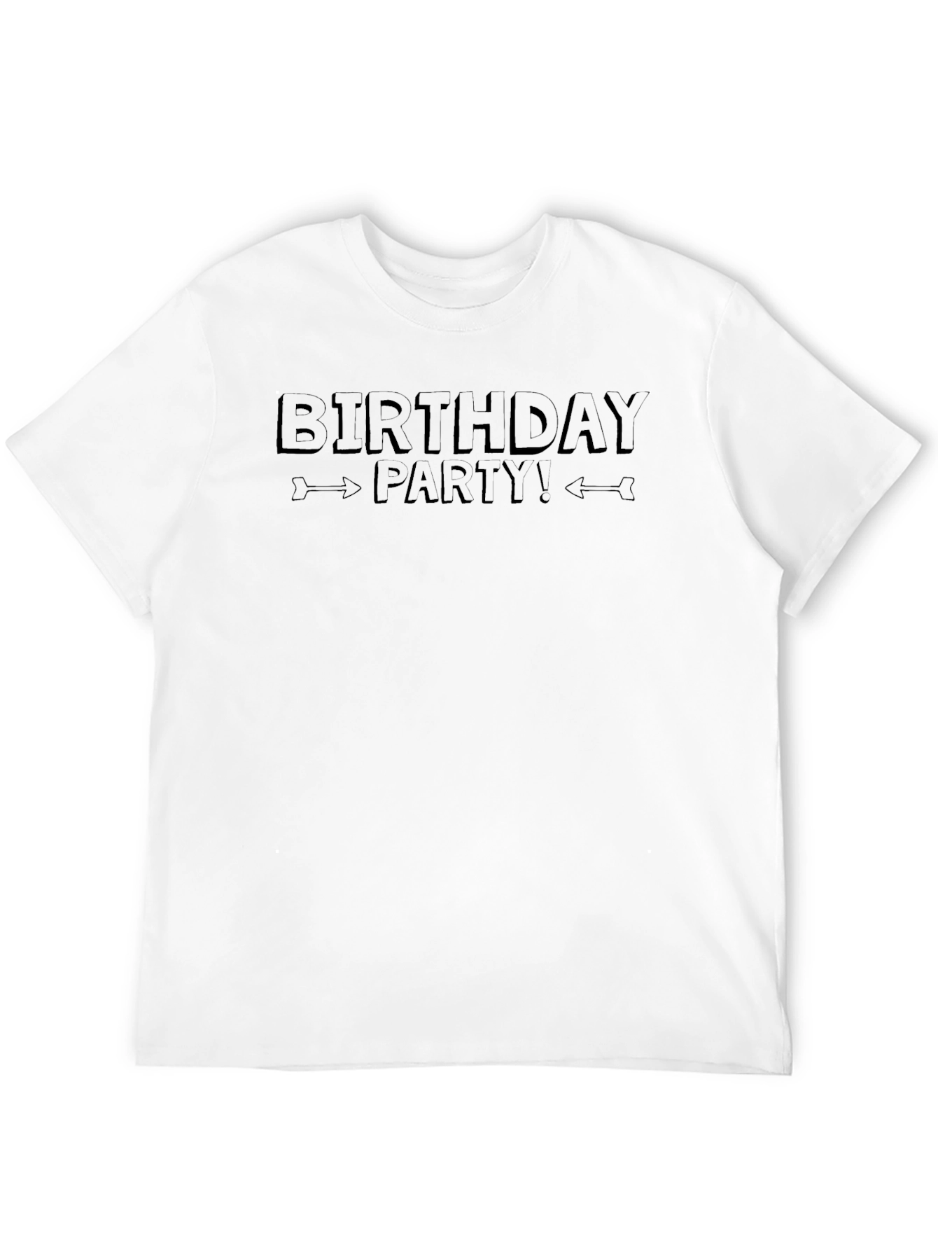 Birthday Party Graphic Tee - Black