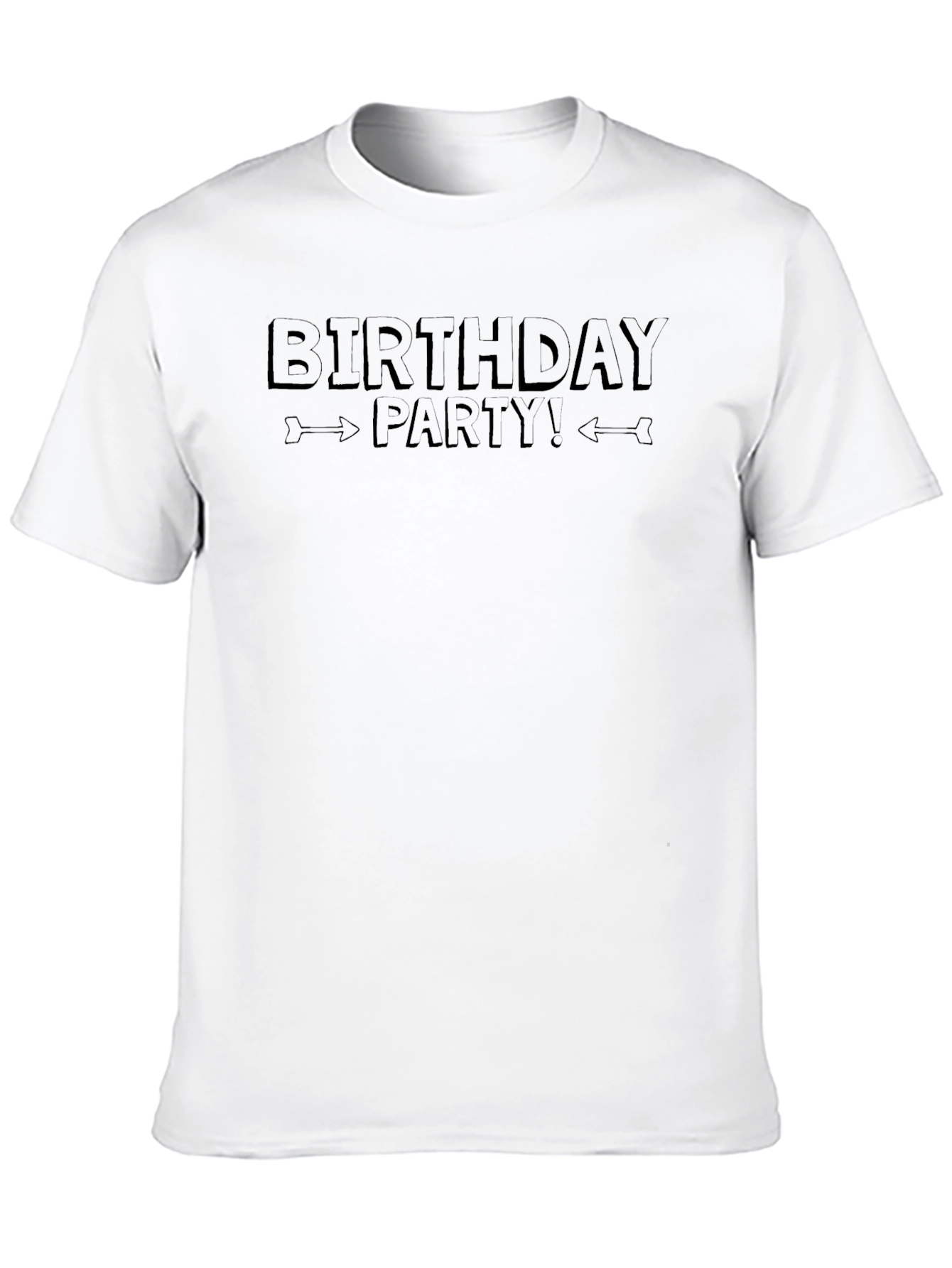 Birthday Party Graphic Tee - Black