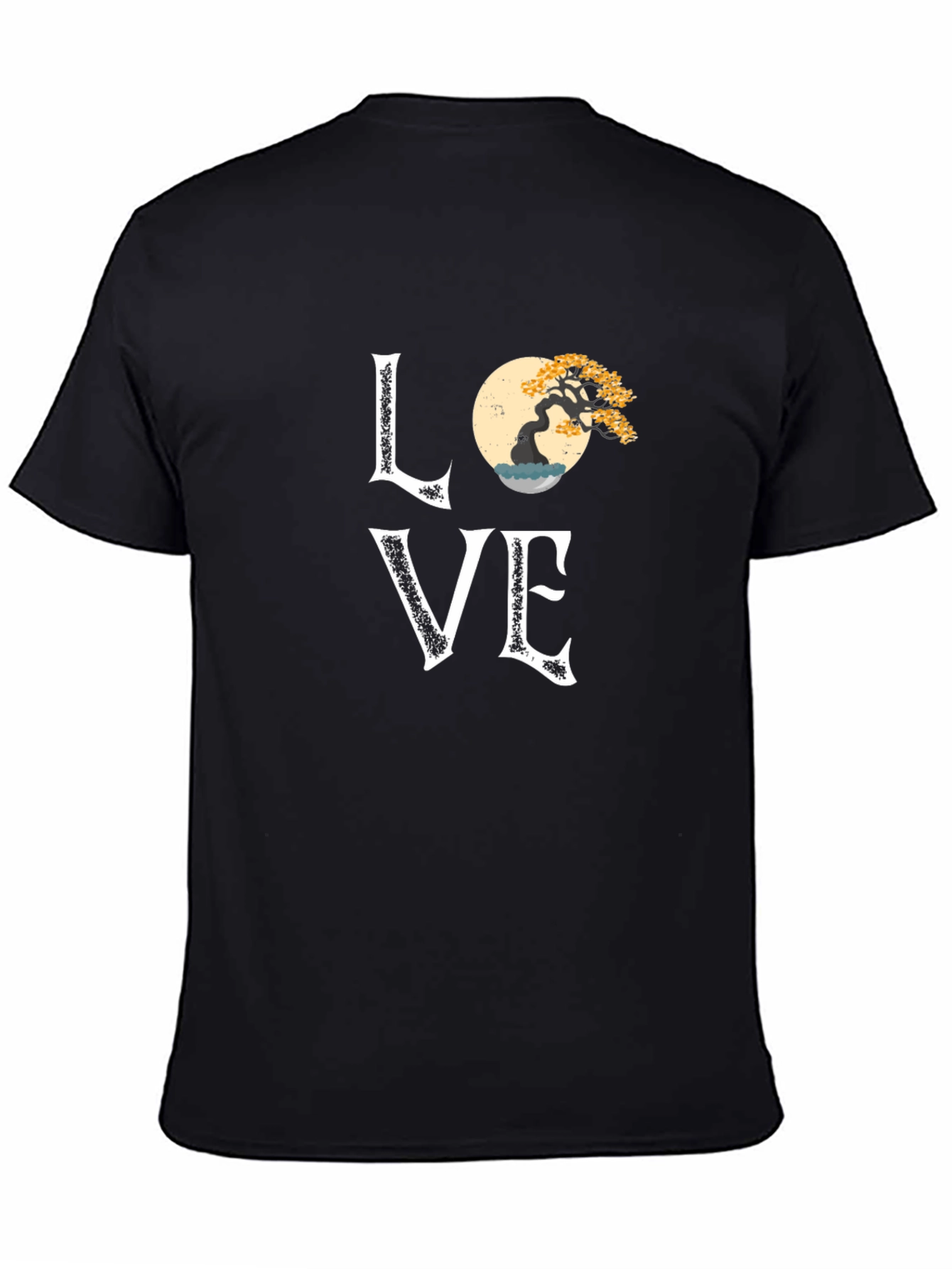 Bonsai Tree Love Graphic Tee - Artistic Nature T-Shirt