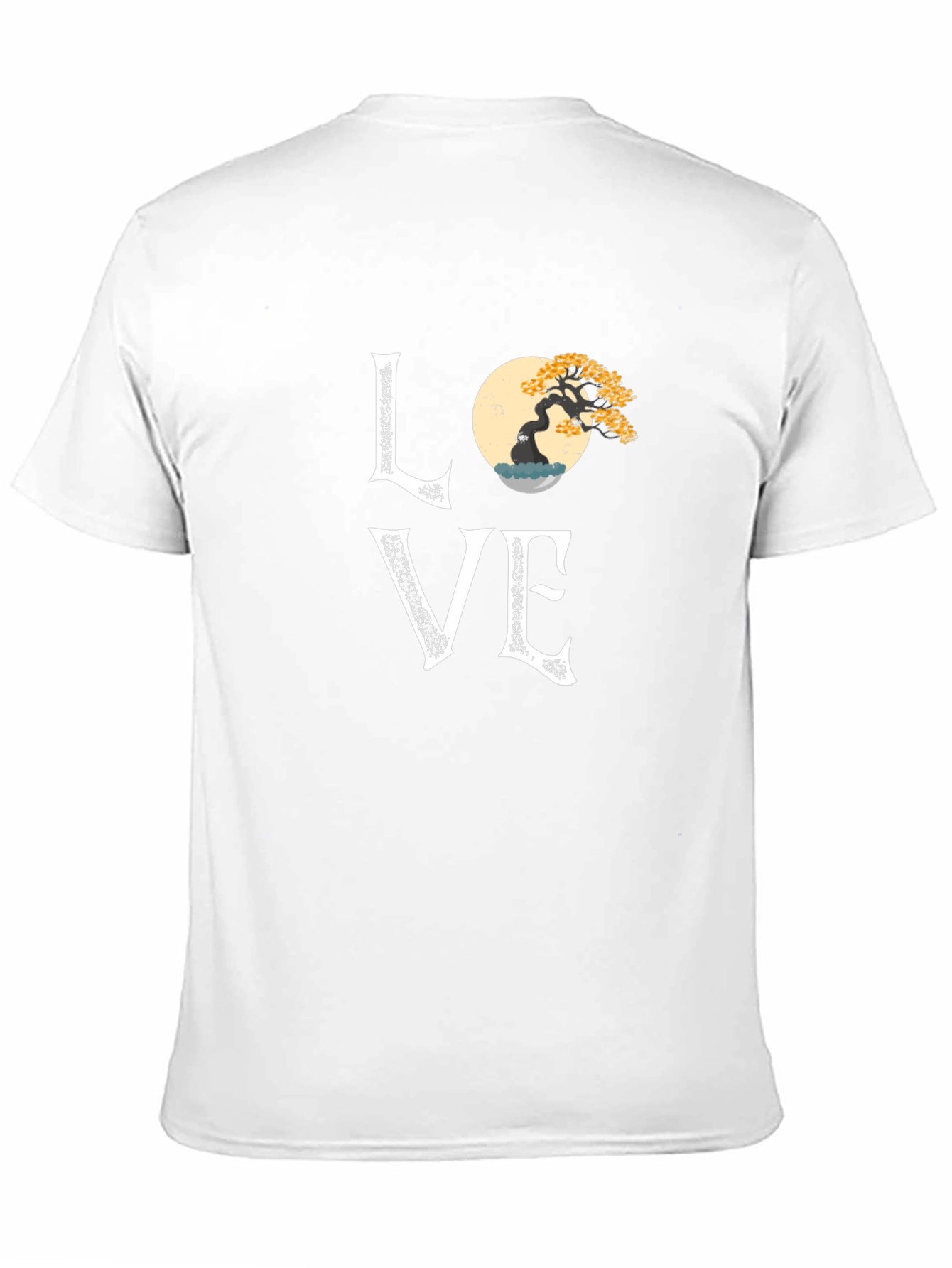 Bonsai Tree Love Graphic Tee - Artistic Nature T-Shirt