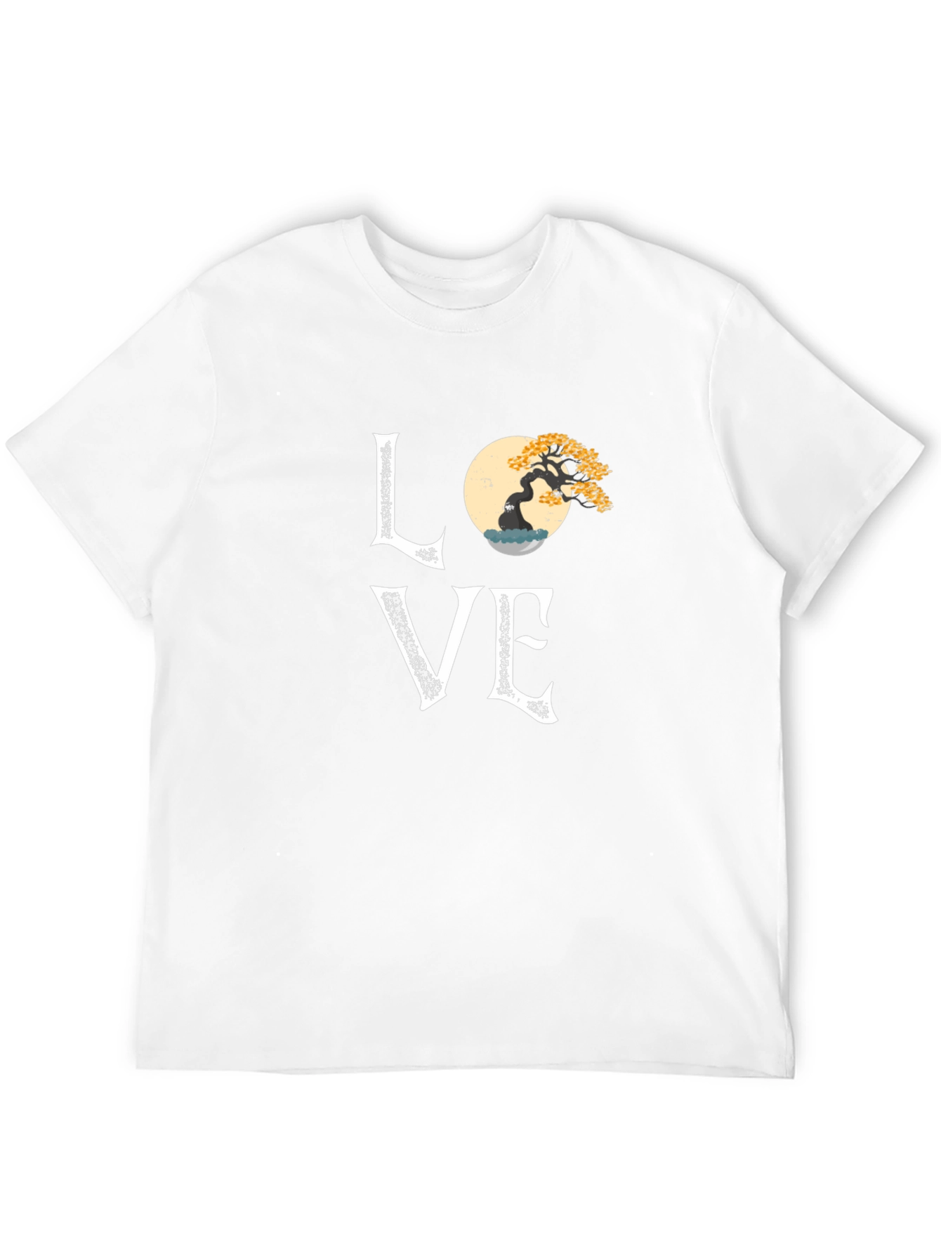 Bonsai Tree Love Graphic Tee - Artistic Nature T-Shirt