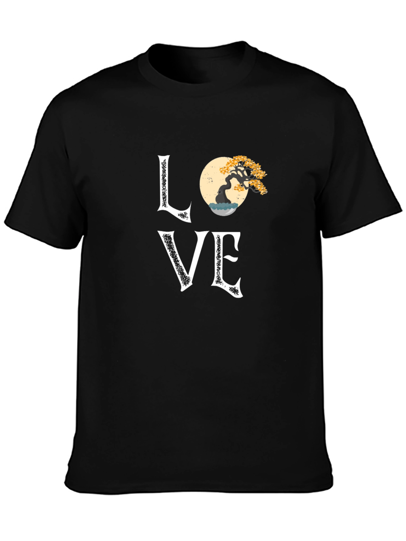 Bonsai Tree Love Graphic Tee - Artistic Nature T-Shirt