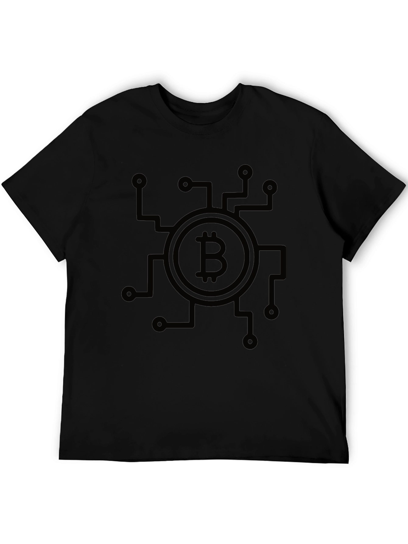 Bitcoin Circuit Black T-Shirt