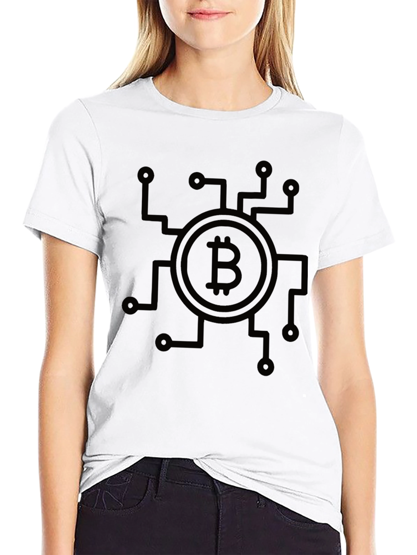 Bitcoin Circuit Black T-Shirt