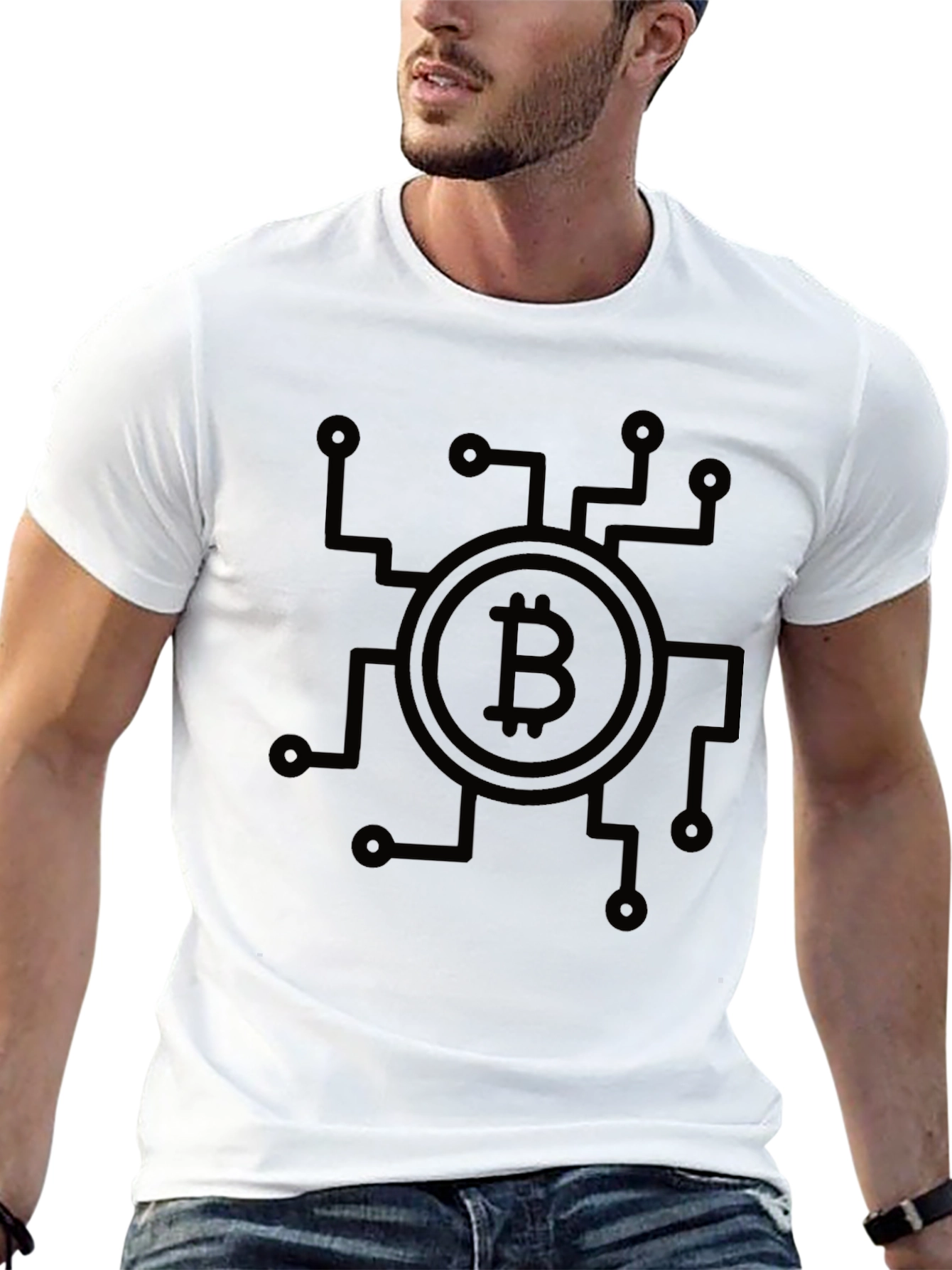 Bitcoin Circuit Black T-Shirt